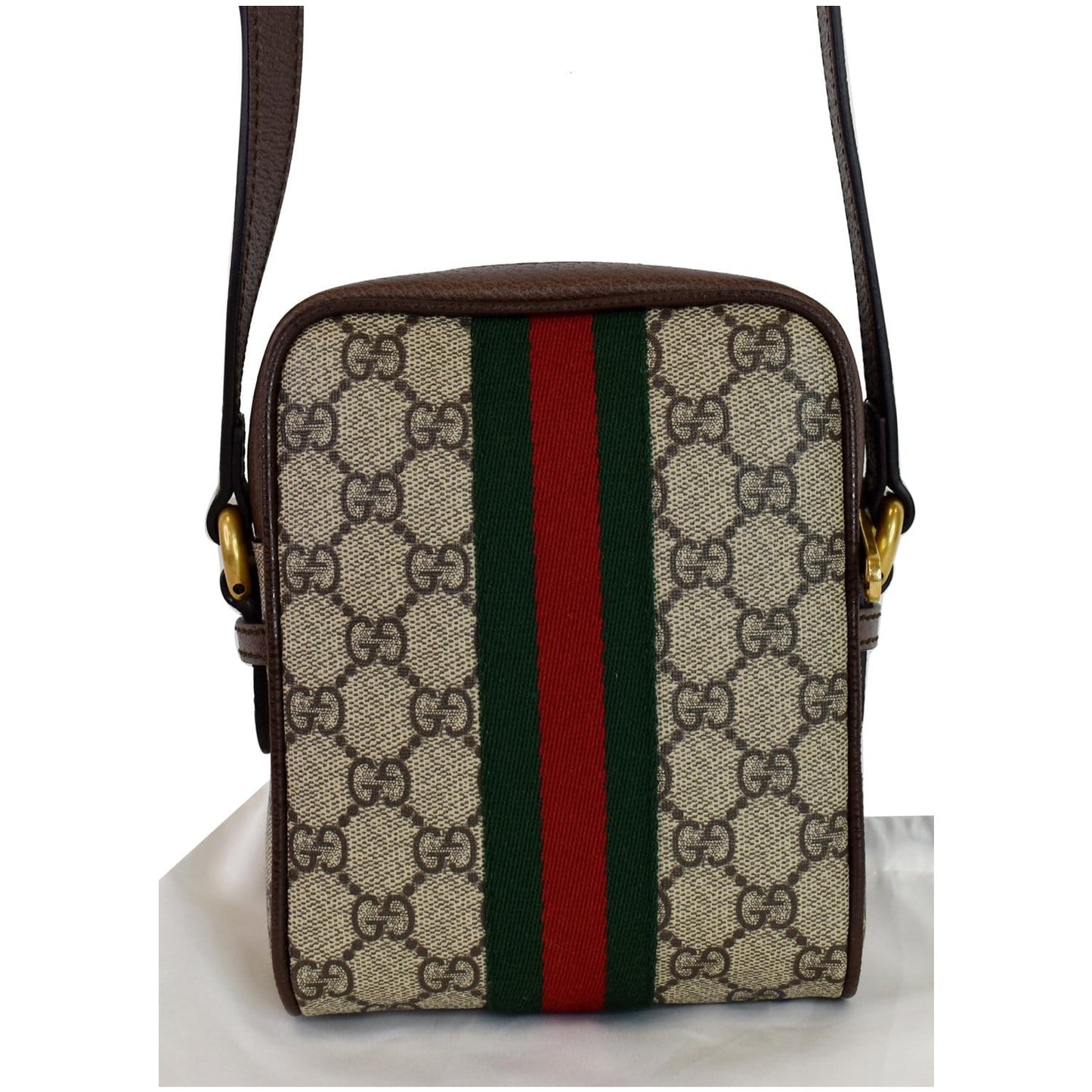 GUCCI Ophidia GG Supreme Canvas Shoulder Bag Beige 598127