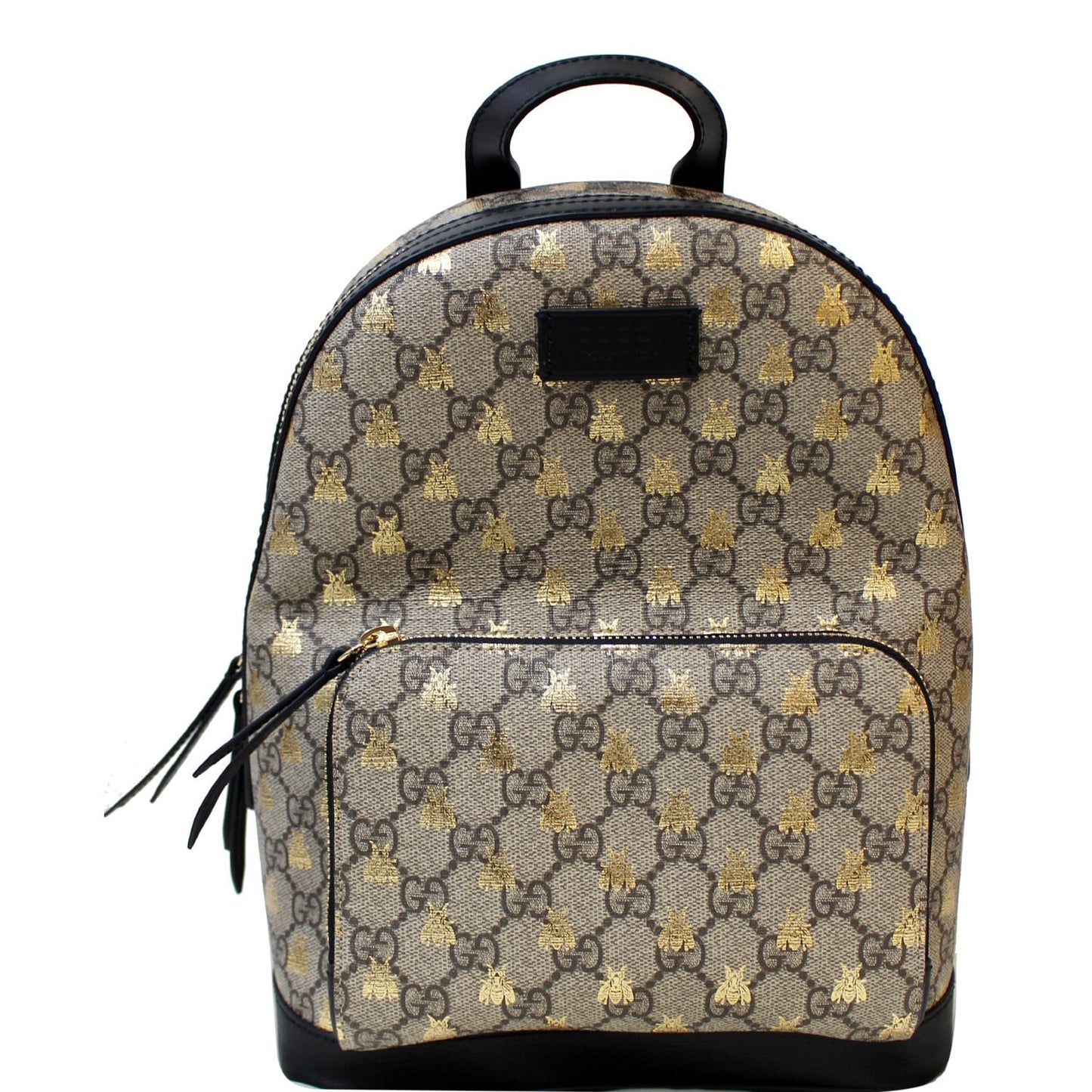 GUCCI Bees Small Day GG Supreme Monogram Backpack Bag Beige 427042