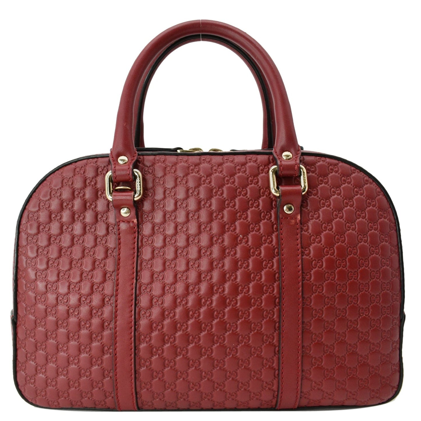 GUCCI Microguccissima Small Leather Crossbody Bag Navy Red 510286