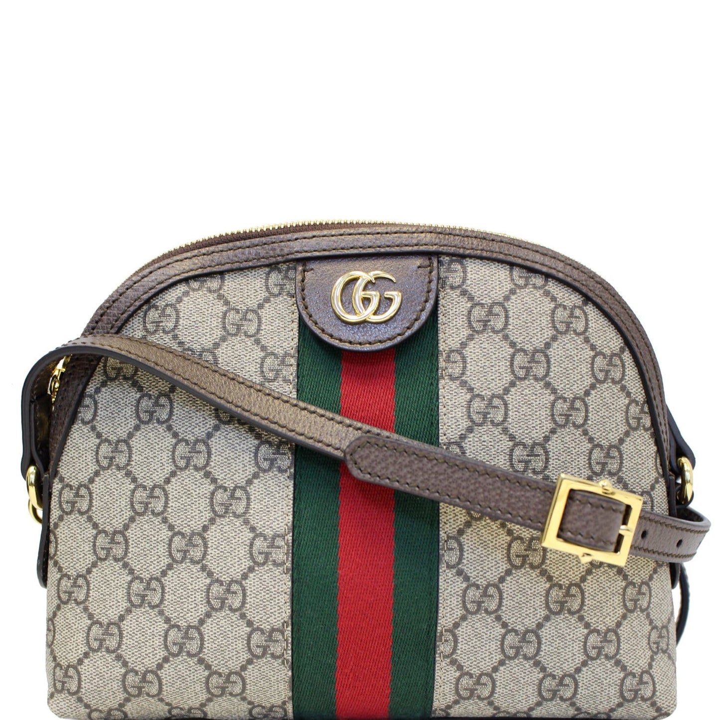 GUCCI Ophidia GG Supreme Canvas Small Shoulder Bag Beige 499621