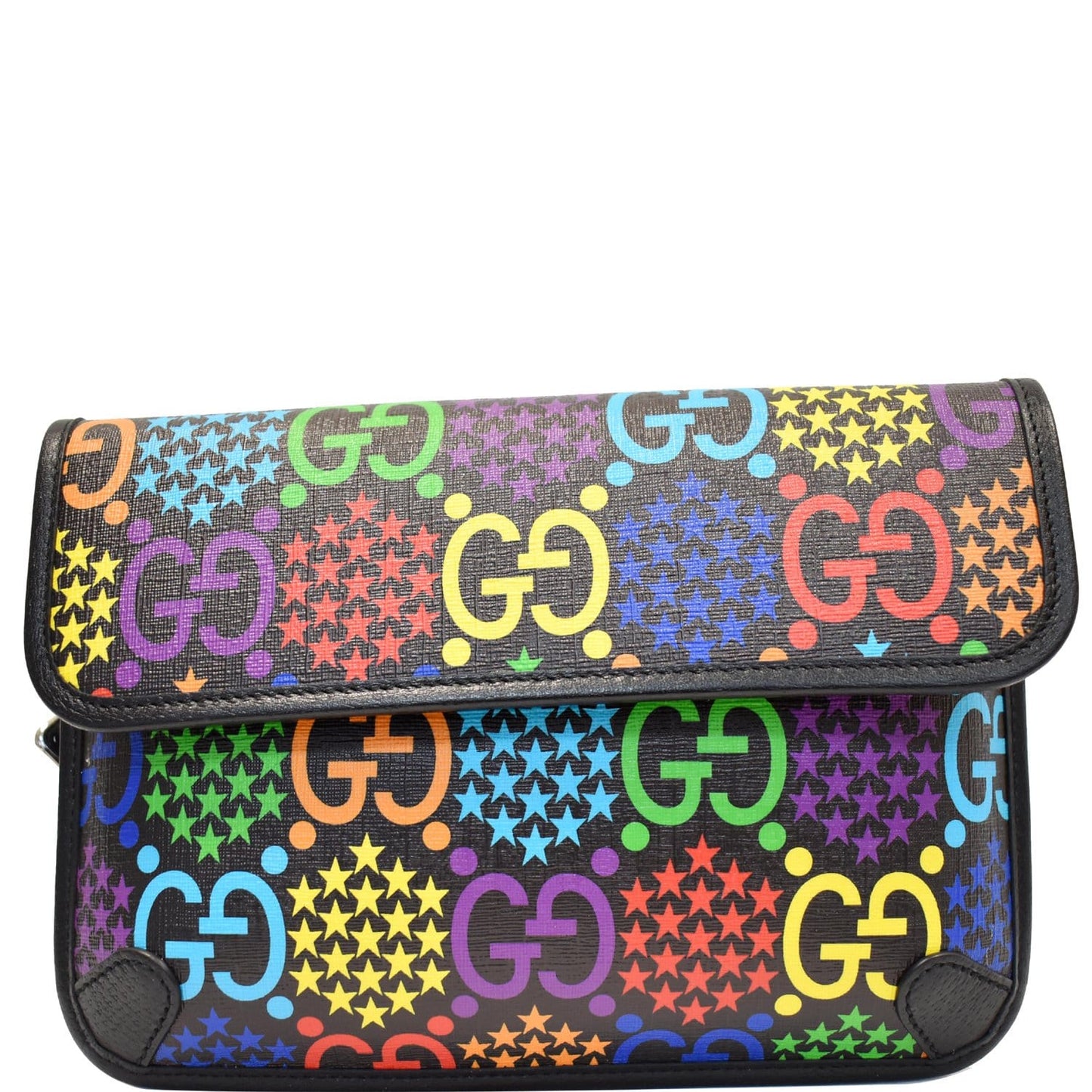 GUCCI GG Psychedelic Supreme Canvas Belt Bumbag Bag Black 598113