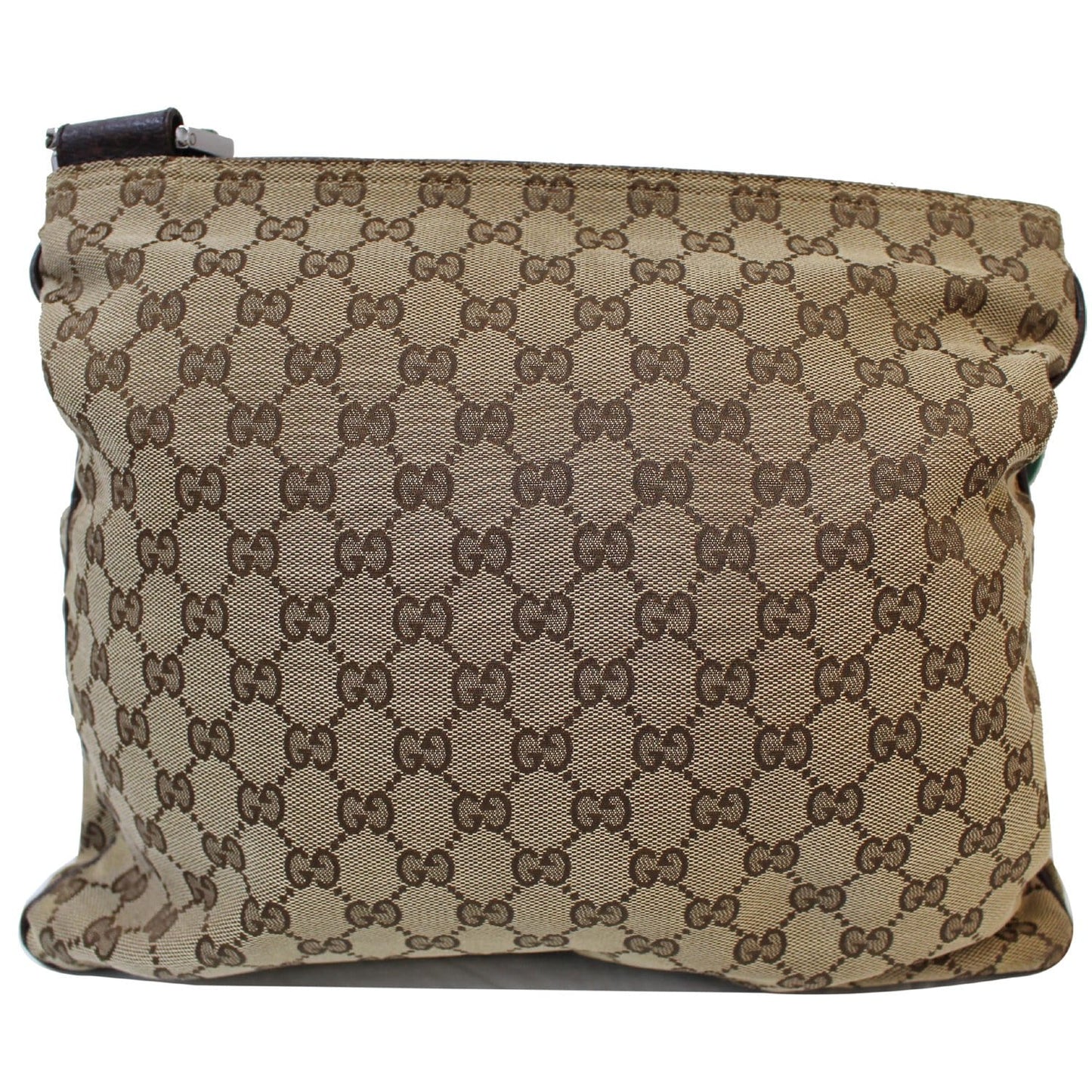 Gucci GG Web Messenger Medium Shoulder Bag 169937 Brown