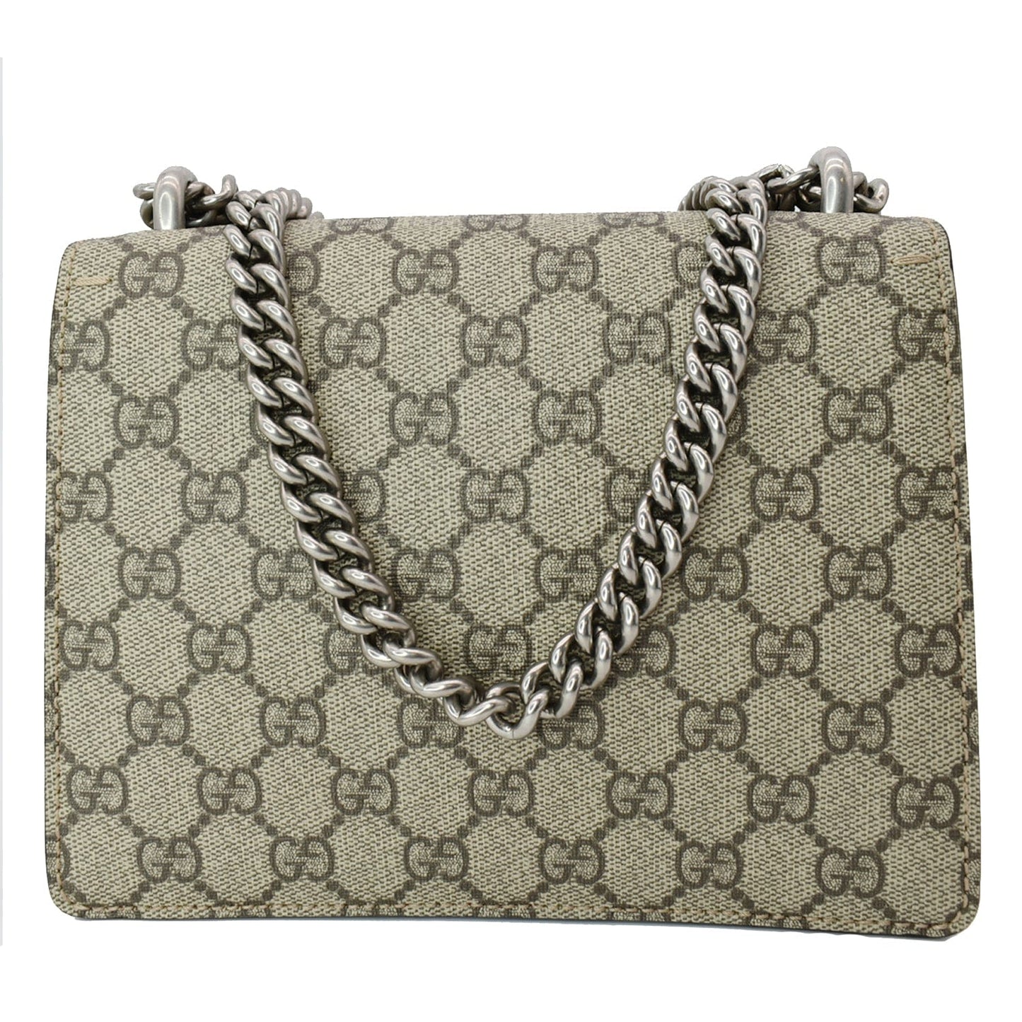 GUCCI Dionysus Mini GG Supreme Canvas Crossbody Bag Beige 421970