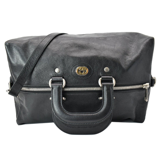 GUCCI Morpheus Leather Convertible Backpack Bag Black 587866 - Hot Deals