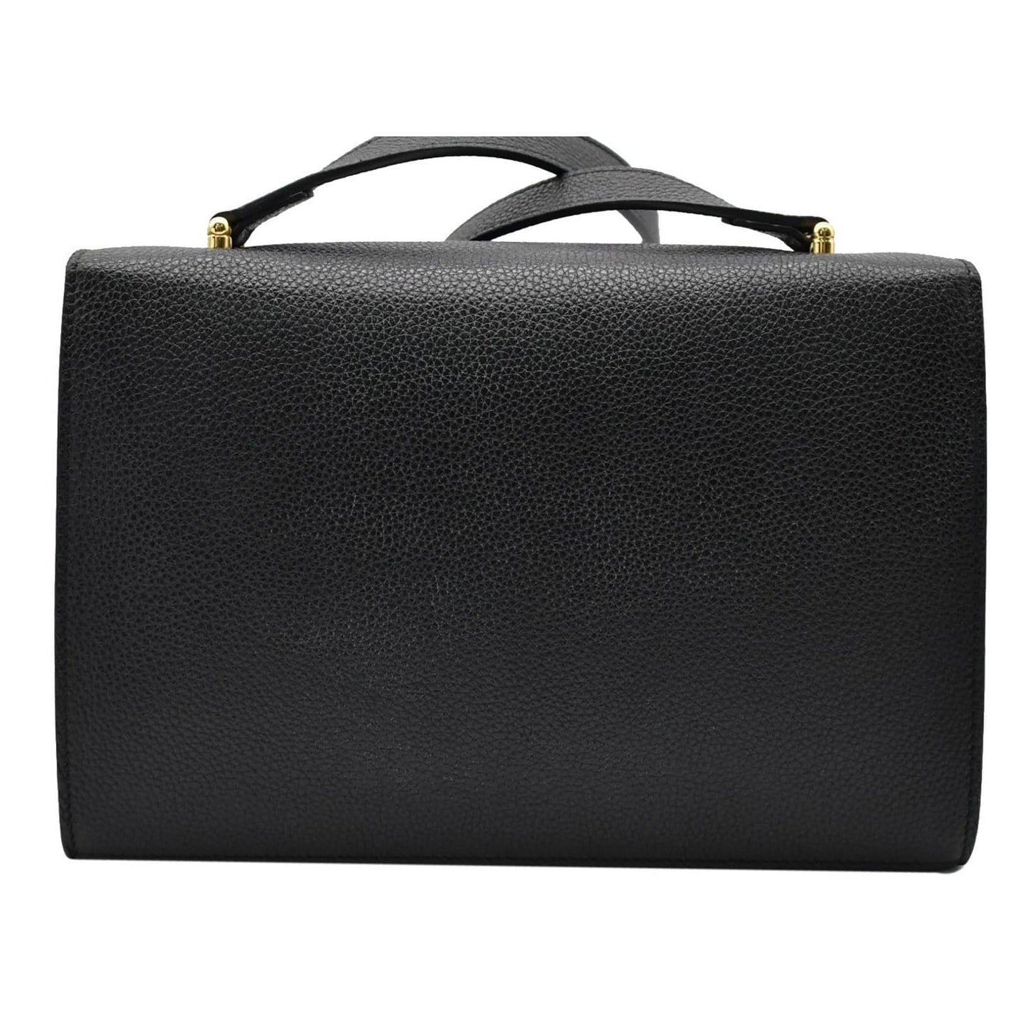 GUCCI Zumi Small Grainy Leather Chain Crossbody Bag Black 576388