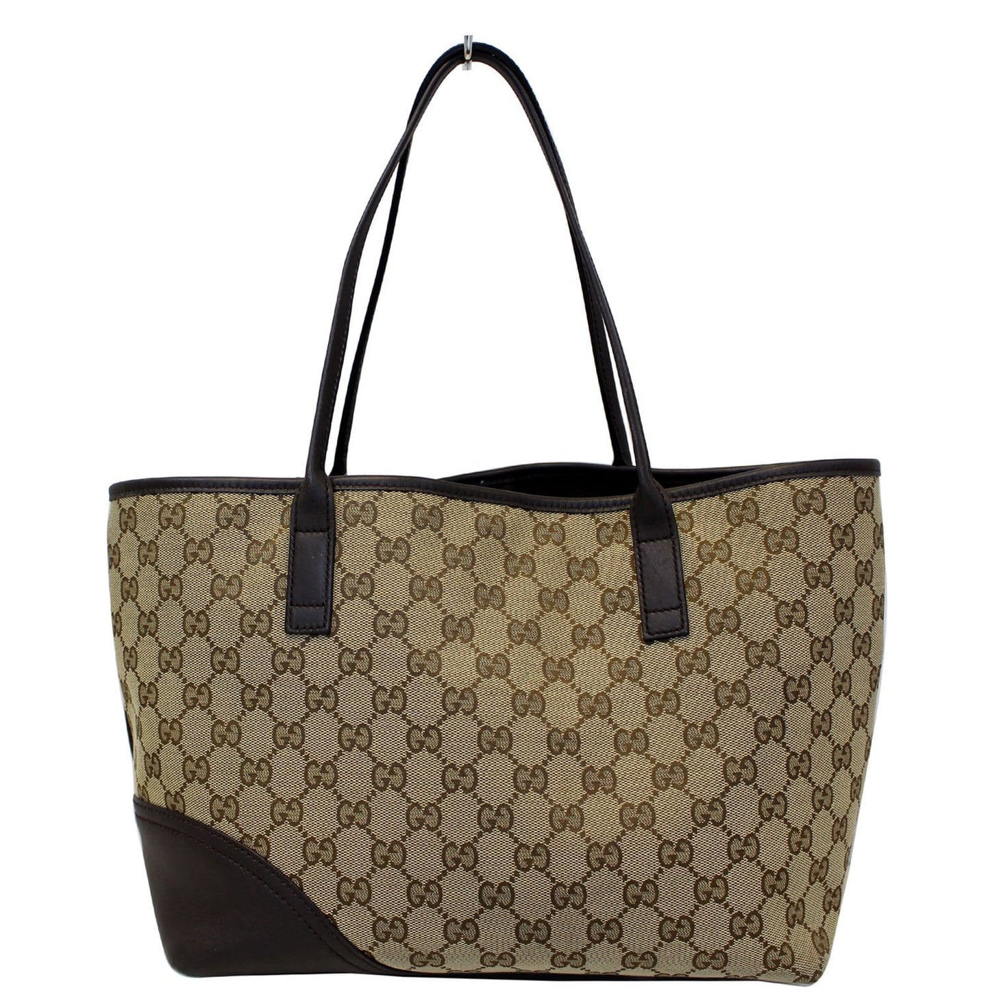 GUCCI New Britt Medium Monogram Canvas Tote Shoulder Bag