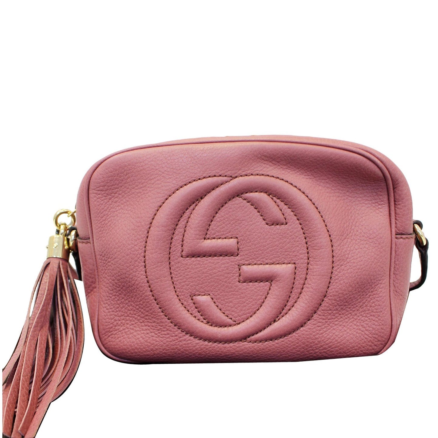 GUCCI Soho Disco Pebbled Leather Small Crossbody Bag 308364