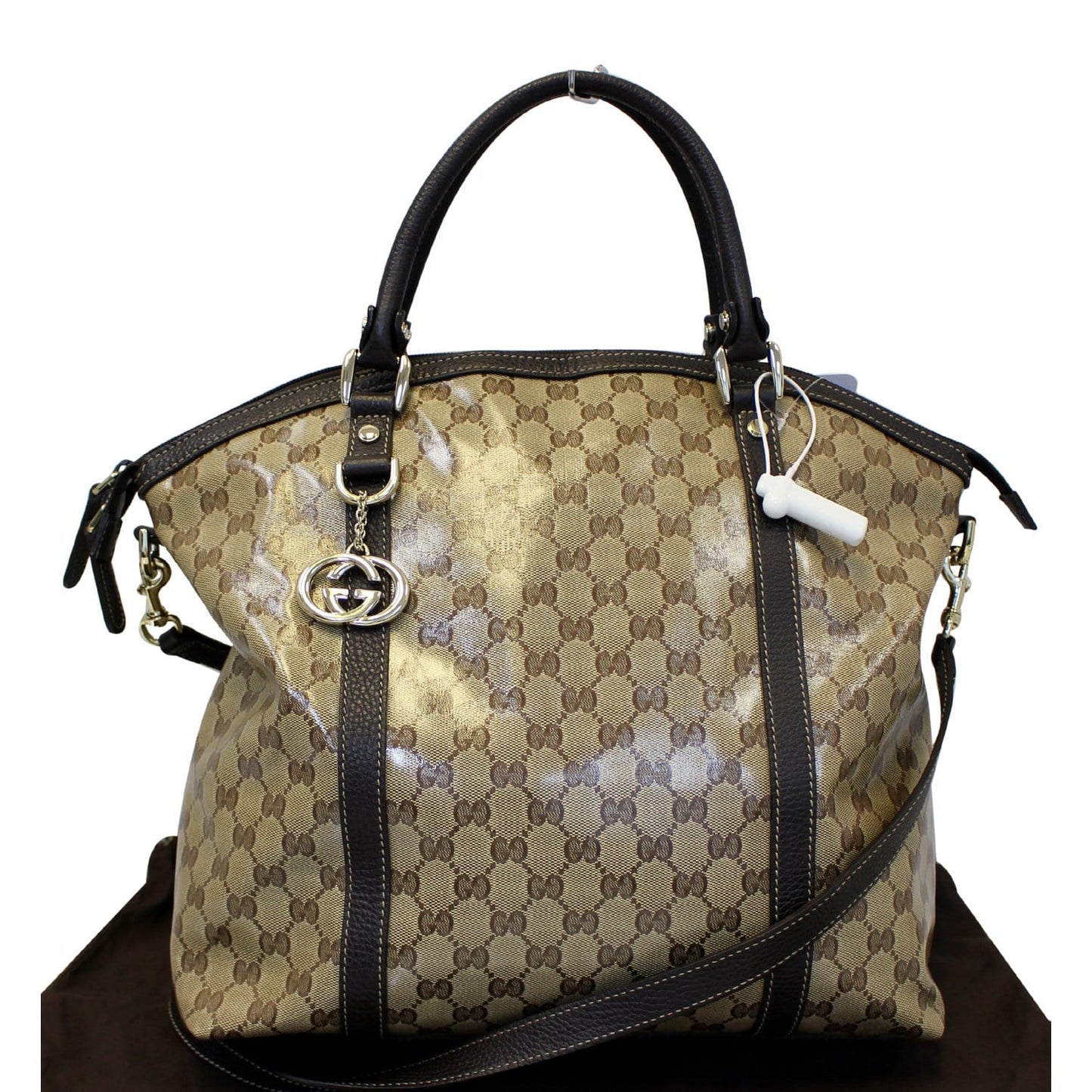 GUCCI Dome Crystal Monogram Large GG Shoulder Handbag 339551