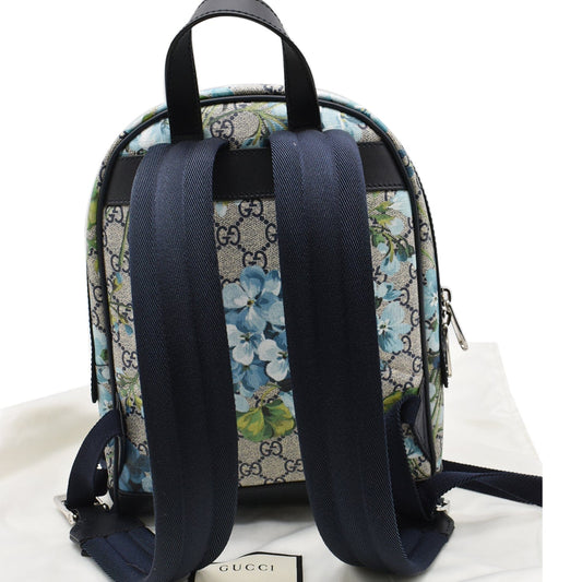 GUCCI Blooms GG Supreme Monogram Backpack Blue 546327