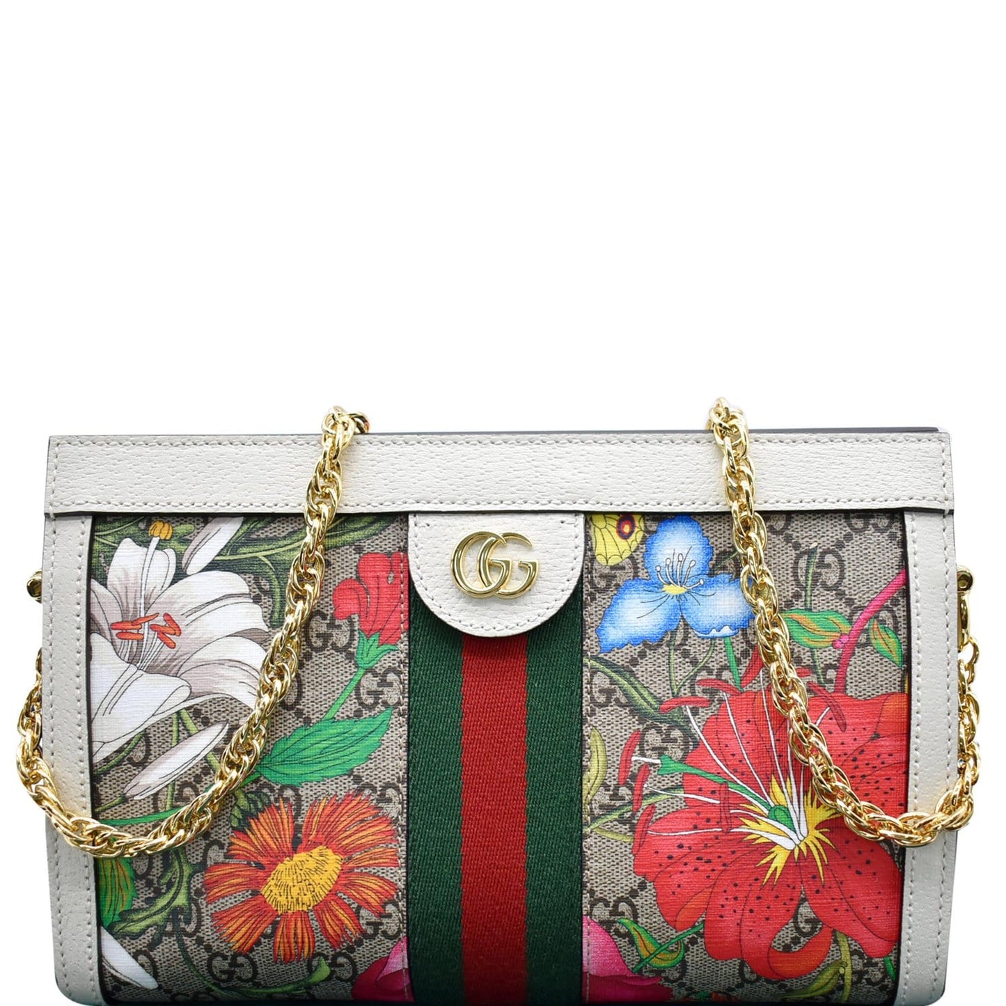 Gucci Ophidia Flora GG Supreme Canvas Shoulder Bag Multicolor 503877