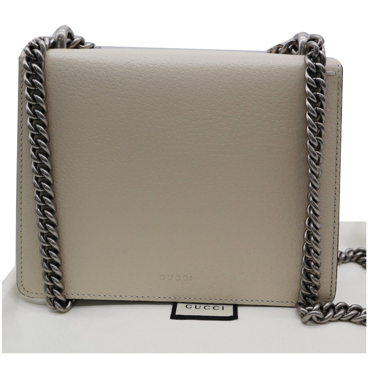 GUCCI Dionysus Mini Leather Crossbody Bag Cream