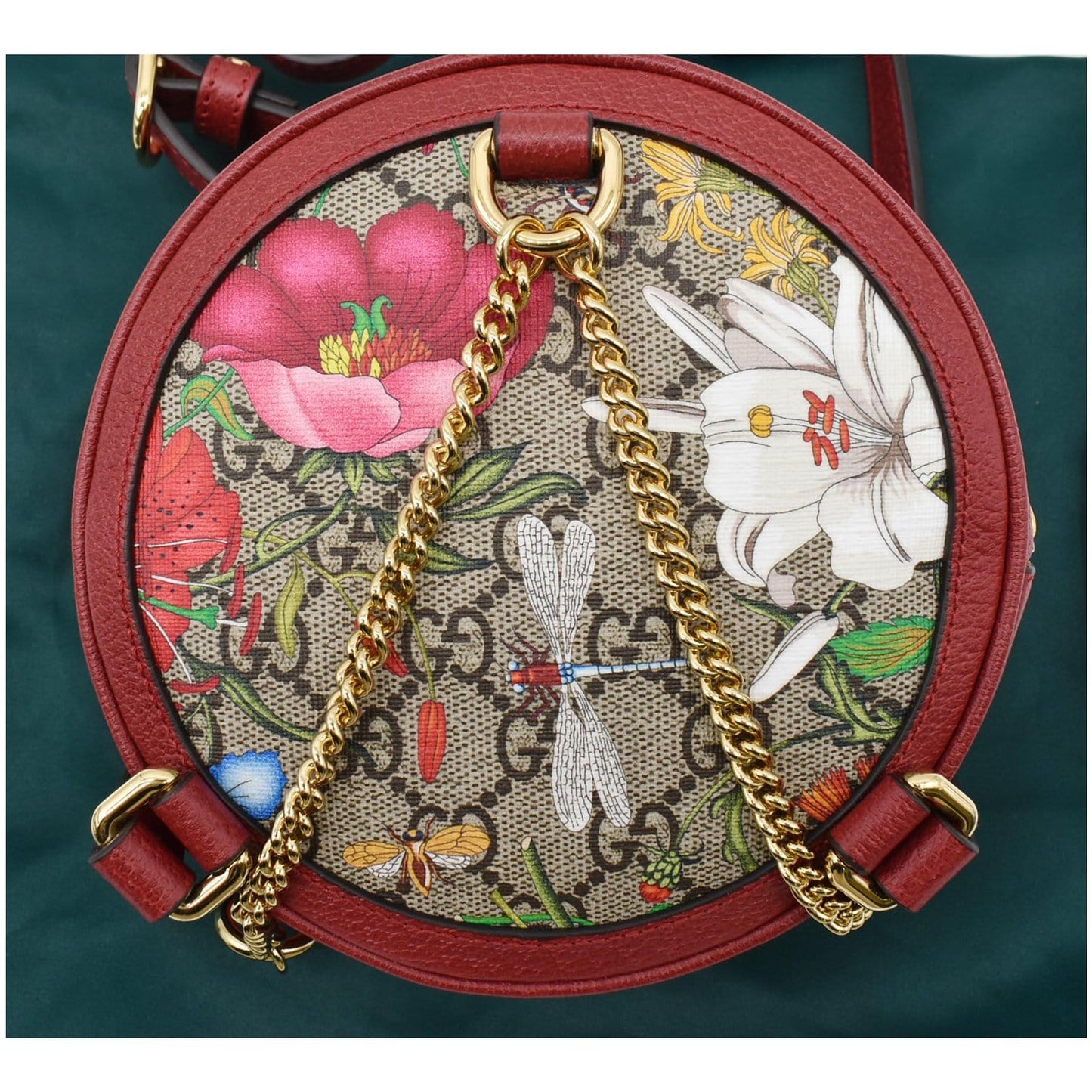 GUCCI Ophidia GG Floral Mini Supreme Backpack Bag Red 598661 - 20% OFF