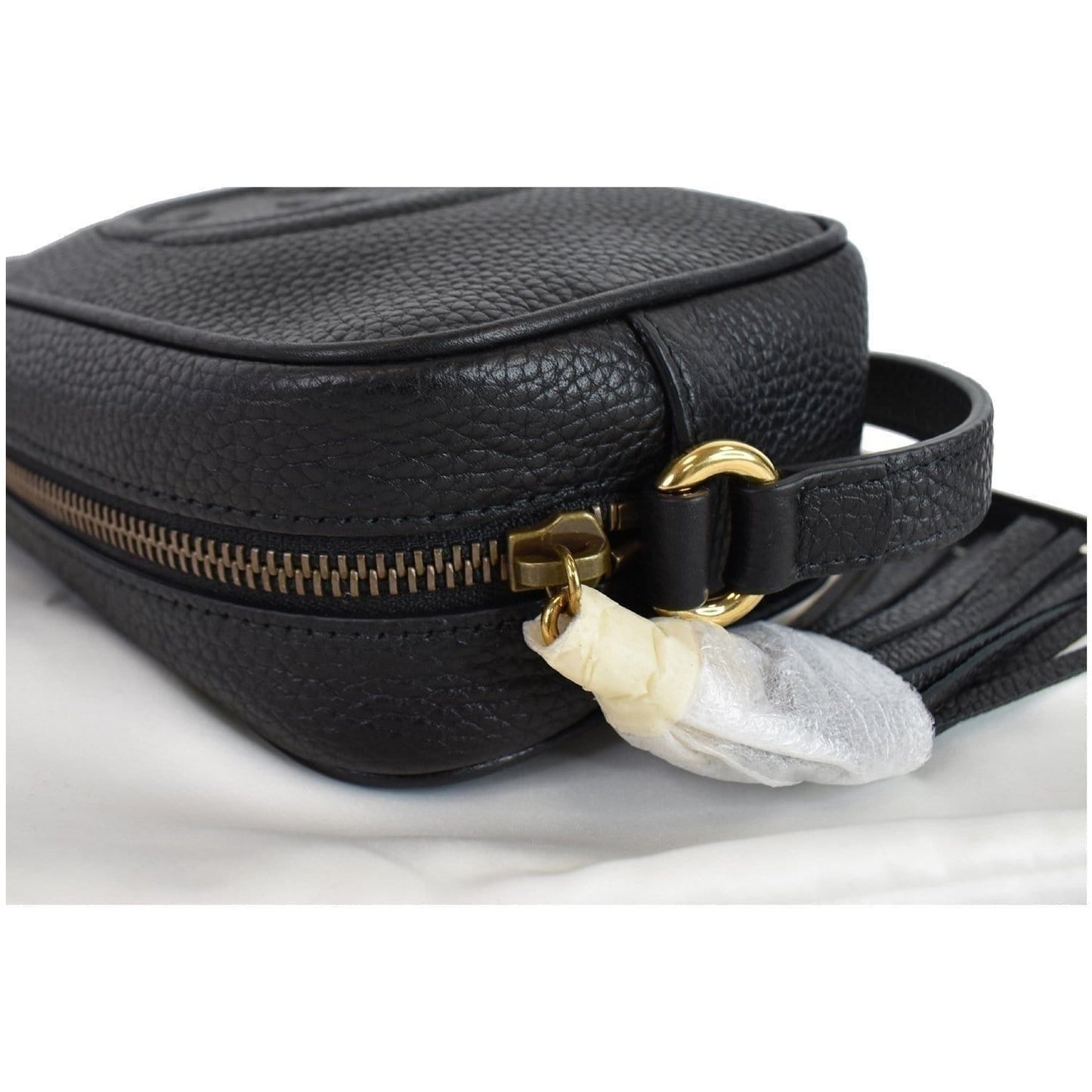 GUCCI  Soho Disco Small Leather Crossbody Bag Black 347994