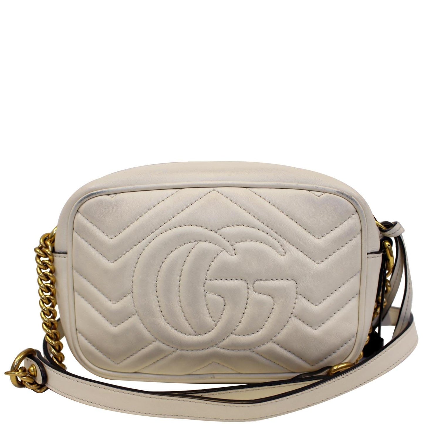 GUCCI Matelasse Mini GG Marmont Shoulder Crossbody Bag 448065
