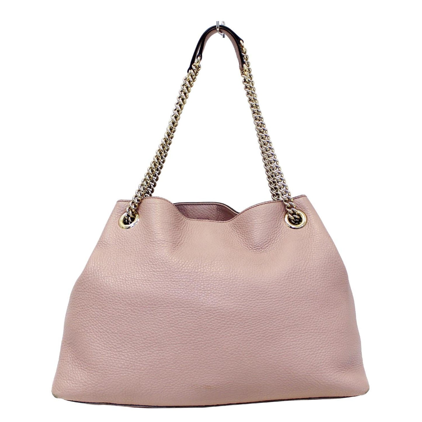 GUCCI Soho Pebbled Leather Chain Shoulder Bag