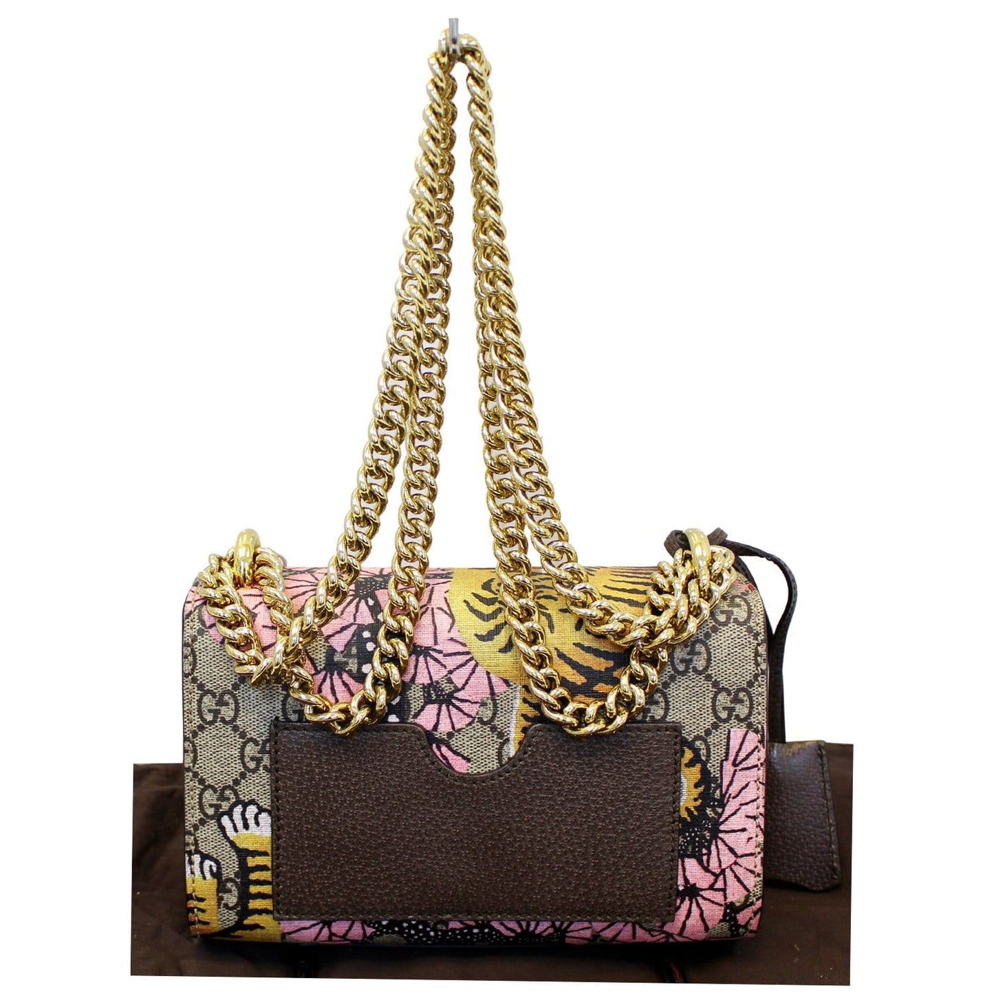 GUCCI Bengal Small Padlock GG Supreme Monogram Print Shoulder Bag