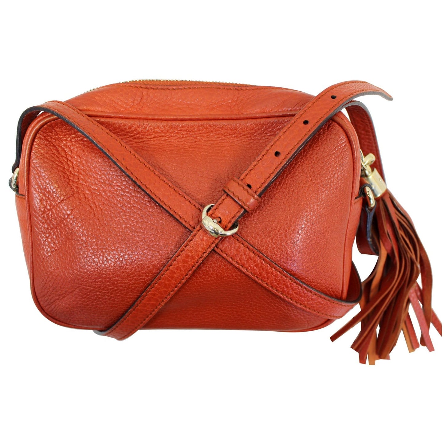 GUCCI Soho Disco Pebbled Leather Small Crossbody Bag