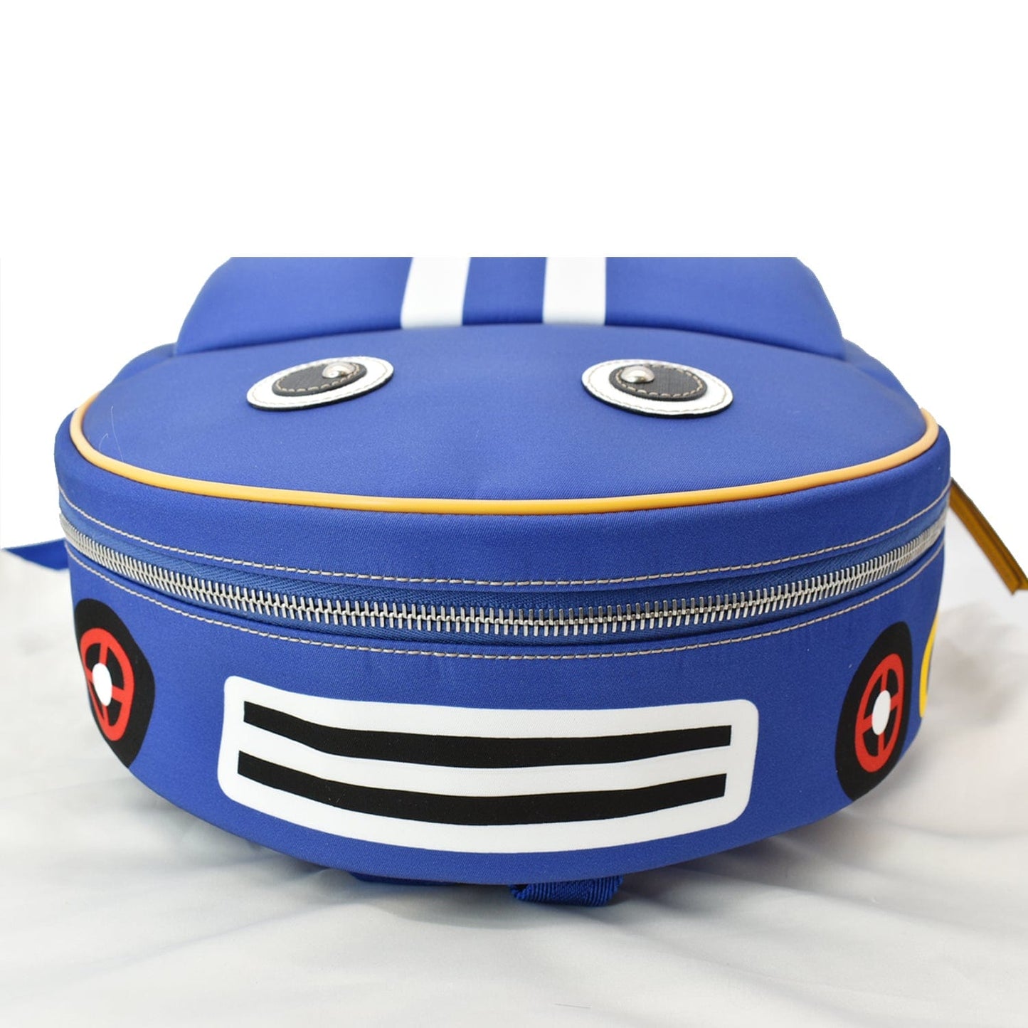 GUCCI Children's Car Nylon Canvas Backpack Bag Blue 580435 - Hot Deals