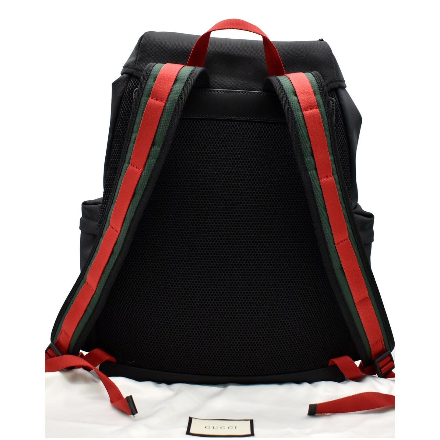 GUCCI Techno Fabric Backpack Bag Black 429037