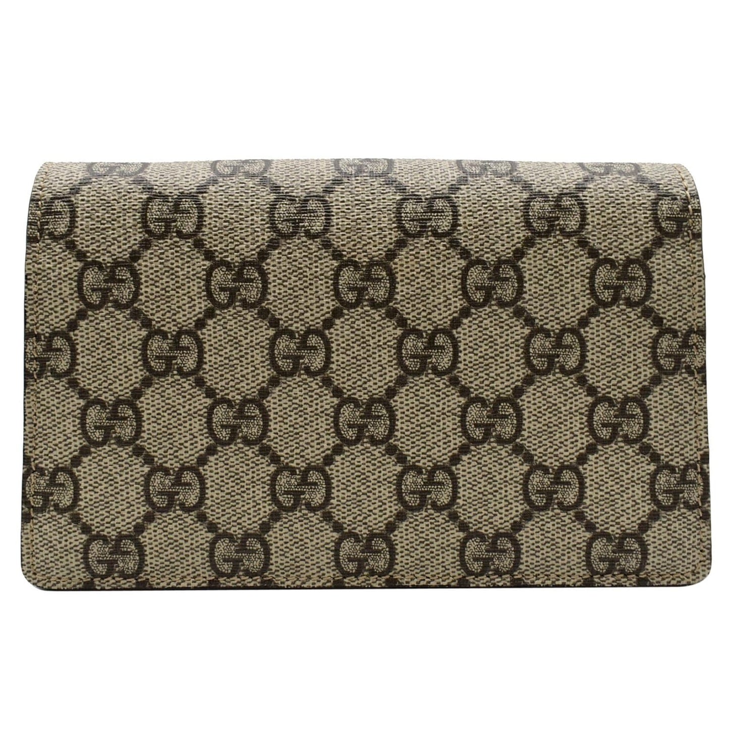 GUCCI Dionysus Super Mini GG Supreme Canvas Crossbody Bag Taupe 476432