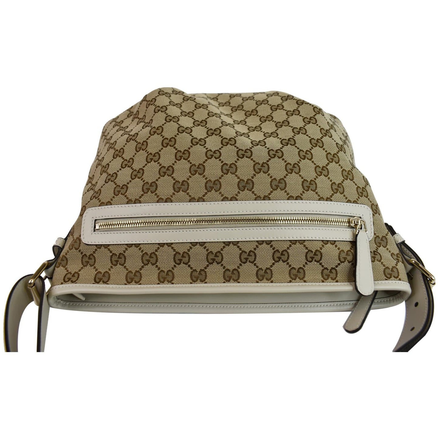 GUCCI GG Plus Supreme Canvas Messenger Shoulder Bag Beige 388930