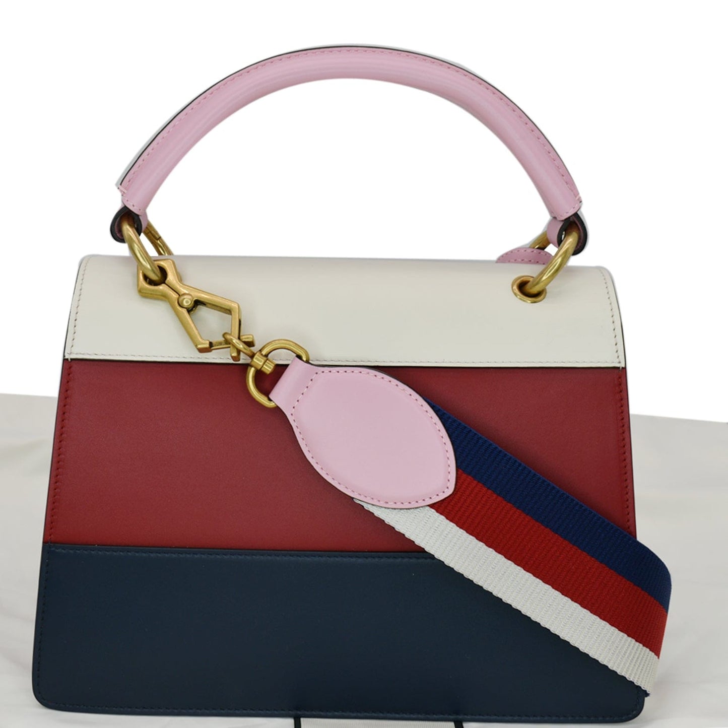 GUCCI Queen Margaret Bee Blind For Love Leather Shoulder Bag Multicolor 476541