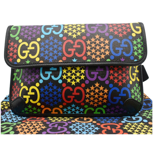 GUCCI GG Psychedelic Supreme Canvas Belt Bumbag Bag Multicolor 598113