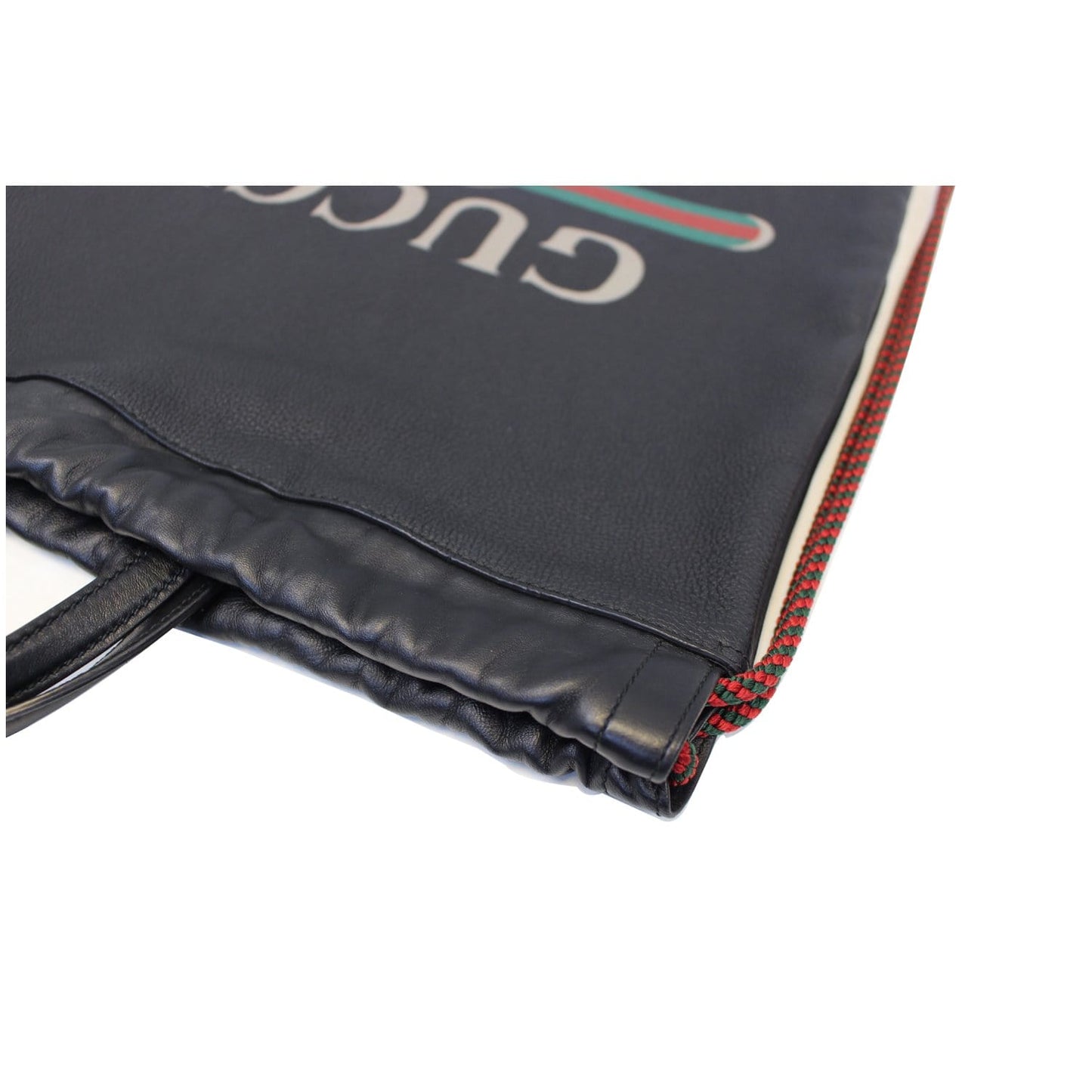 GUCCI Print Leather Drawstring Backpack Bag 494053