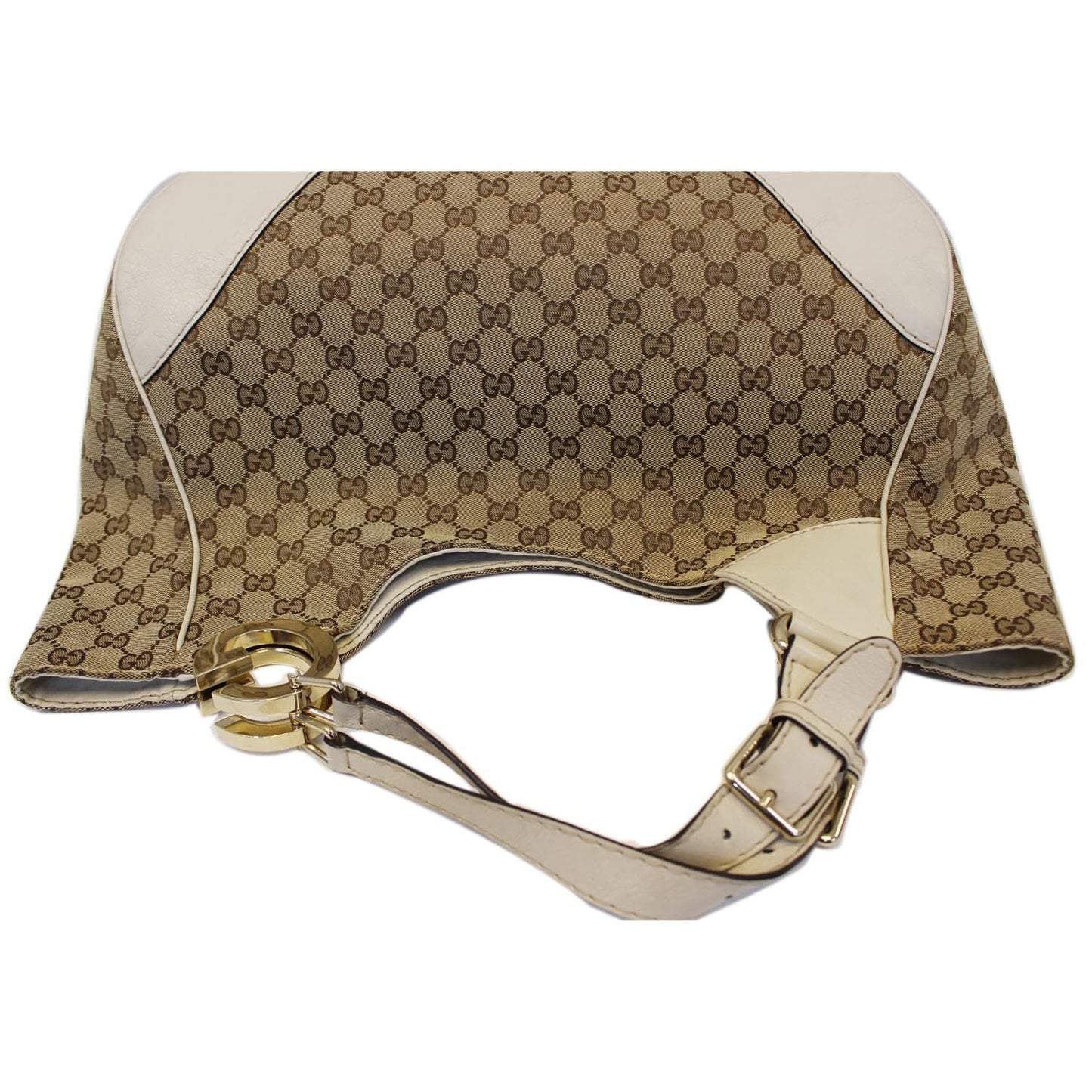 GUCCI Charlotte GG Monogram Beige/White Tote Shoulder Bag