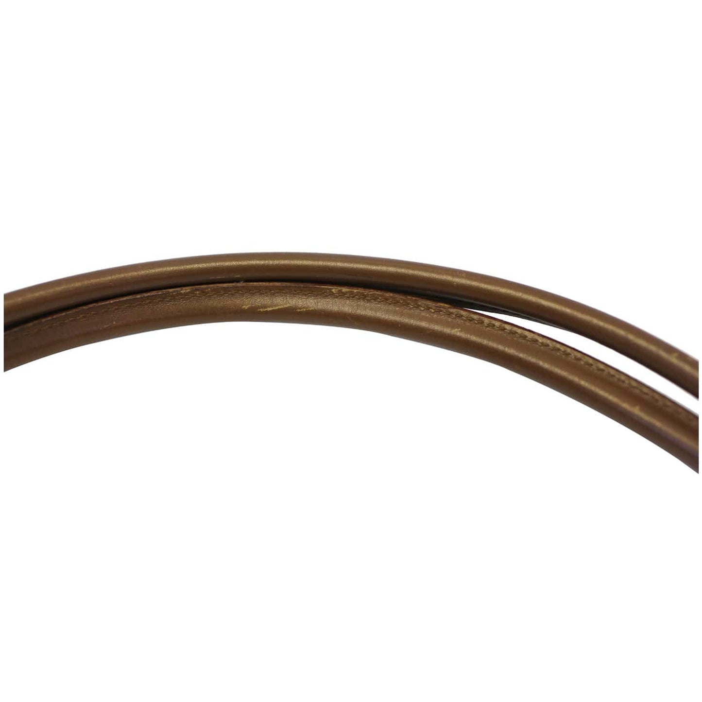 GUCCI Brown Leather Topstitch Shoulder Bag