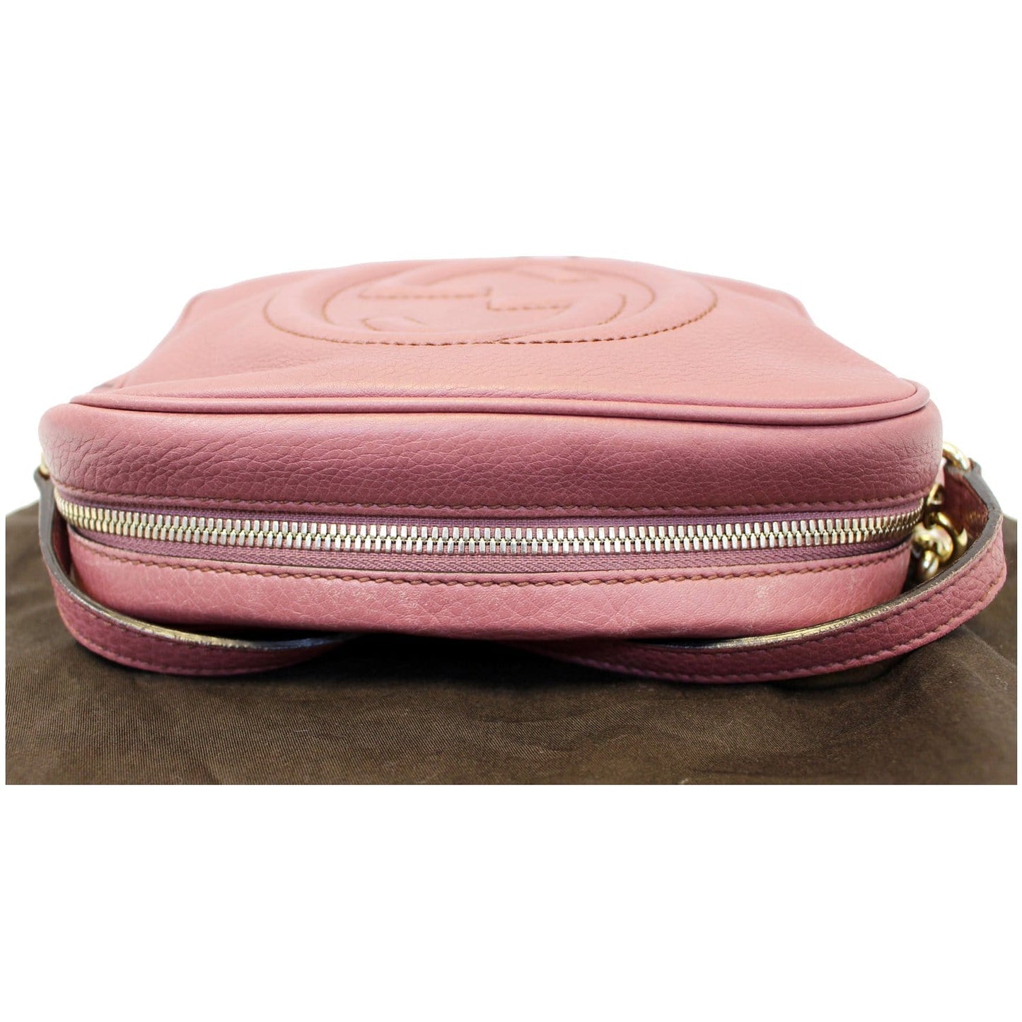 GUCCI Soho Disco Pebbled Leather Small Crossbody Bag 308364