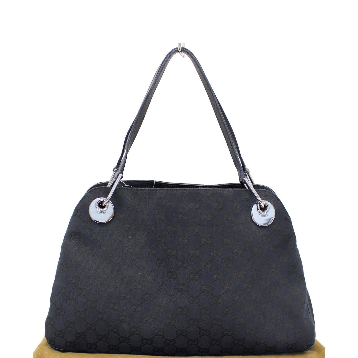 GUCCI GG Monogram Medium Eclipse Shoulder Bag Black