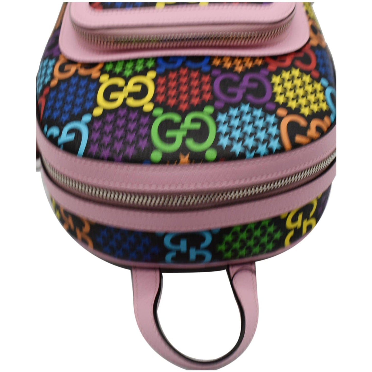 GUCCI Psychedelic GG Supreme Monogram Canvas Backpack Bag Multicolor 601296