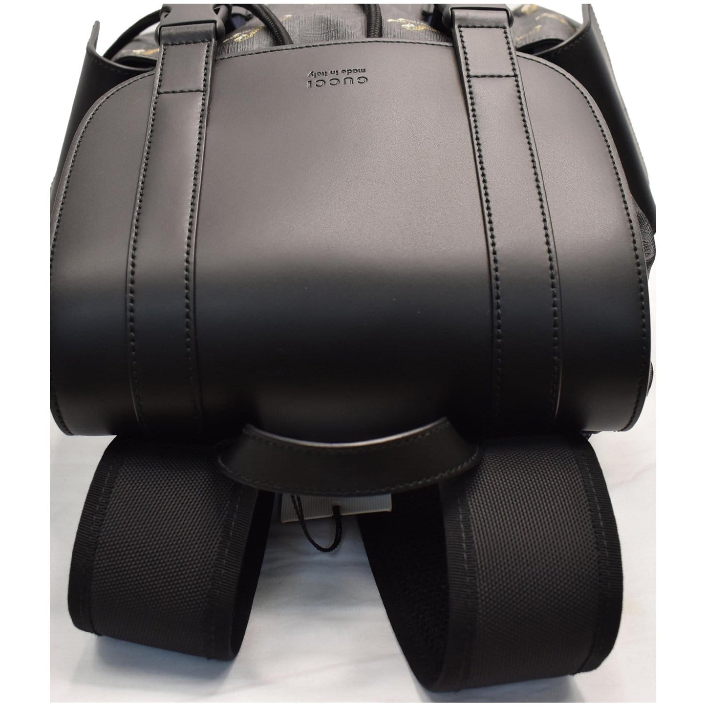 GUCCI Bestiary Tigers GG Supreme Microfiber Backpack Bag 495563 Black