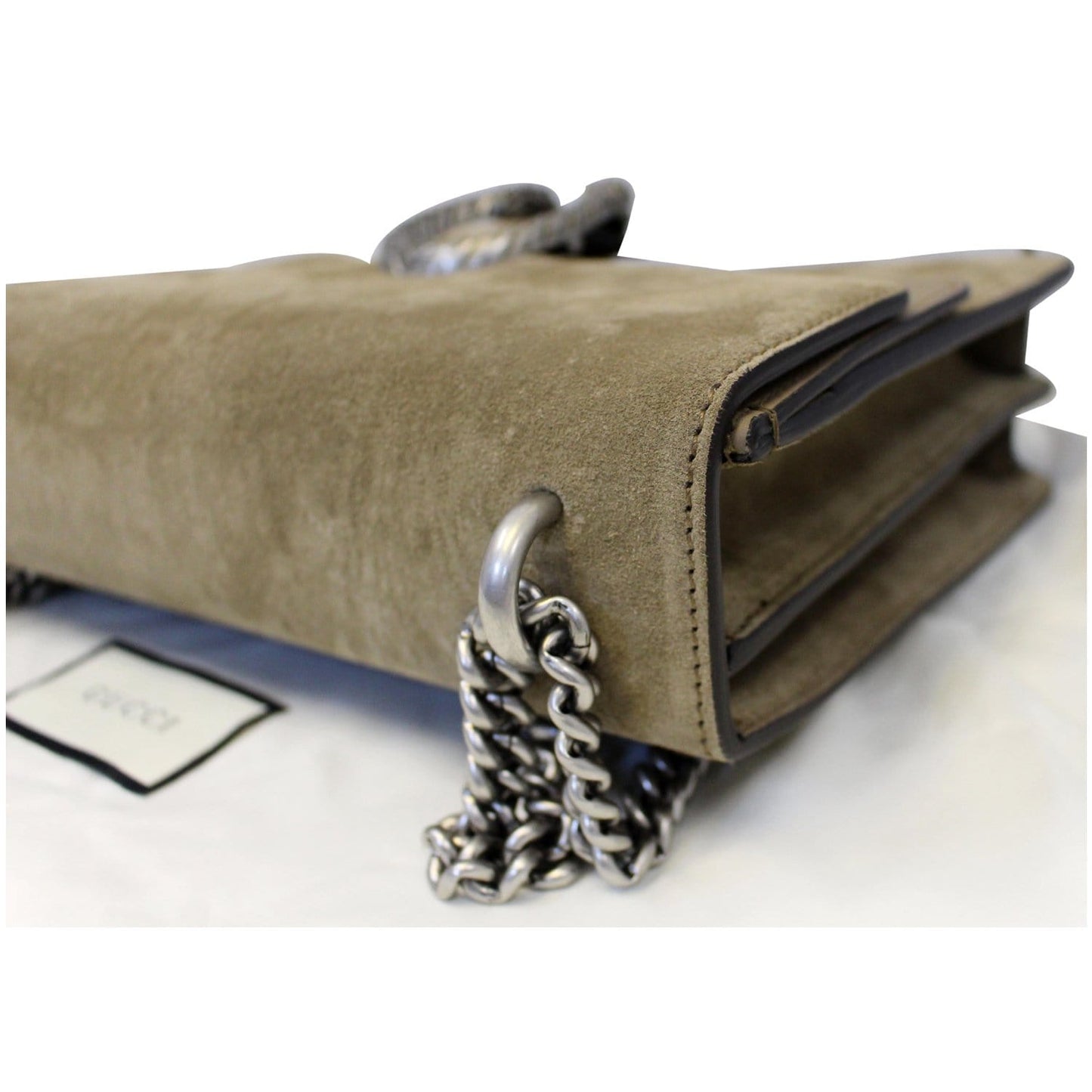 GUCCI Medium Dionysus Suede Leather Shoulder Bag Taupe 403348 - 20% OFF