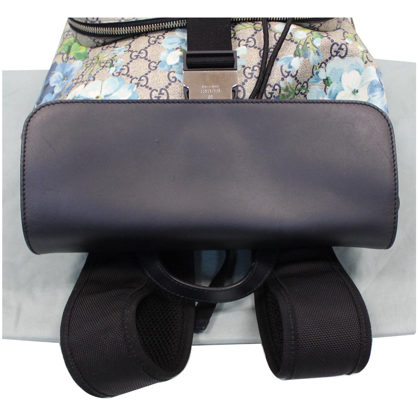 GUCCI Blooms Print GG Canvas Backpack Blue 406398