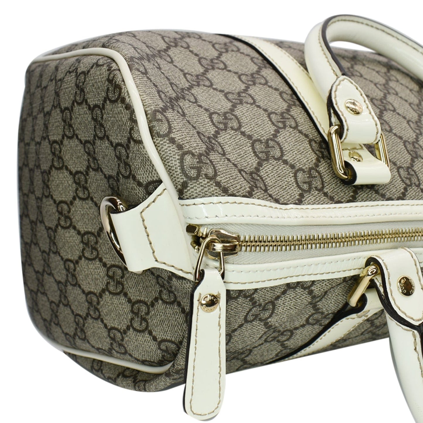 GUCCI GG Plus Joy Monogram Canvas Boston Bag Beige 193603
