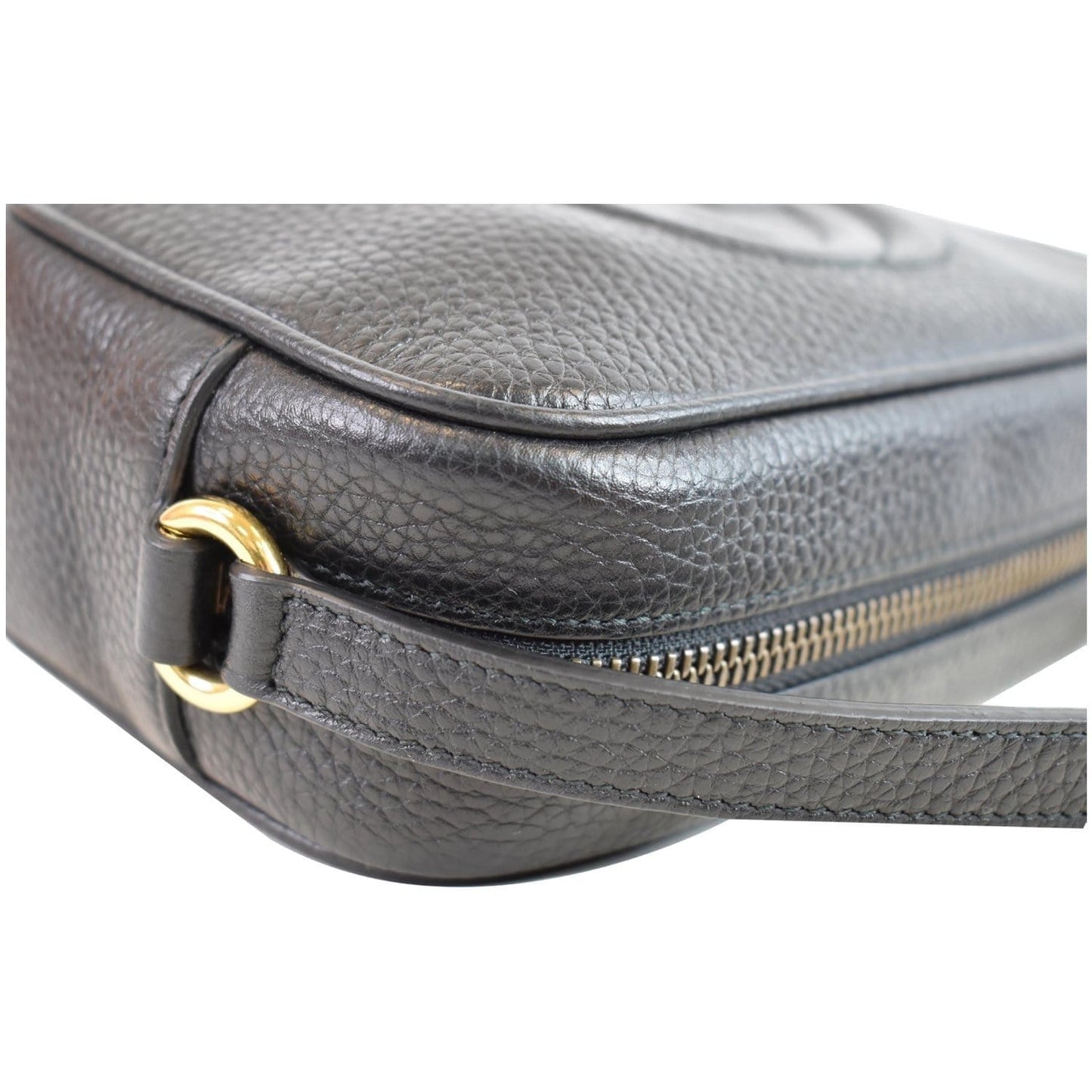 GUCCI Soho Disco Small Leather Crossbody Bag Black 347994