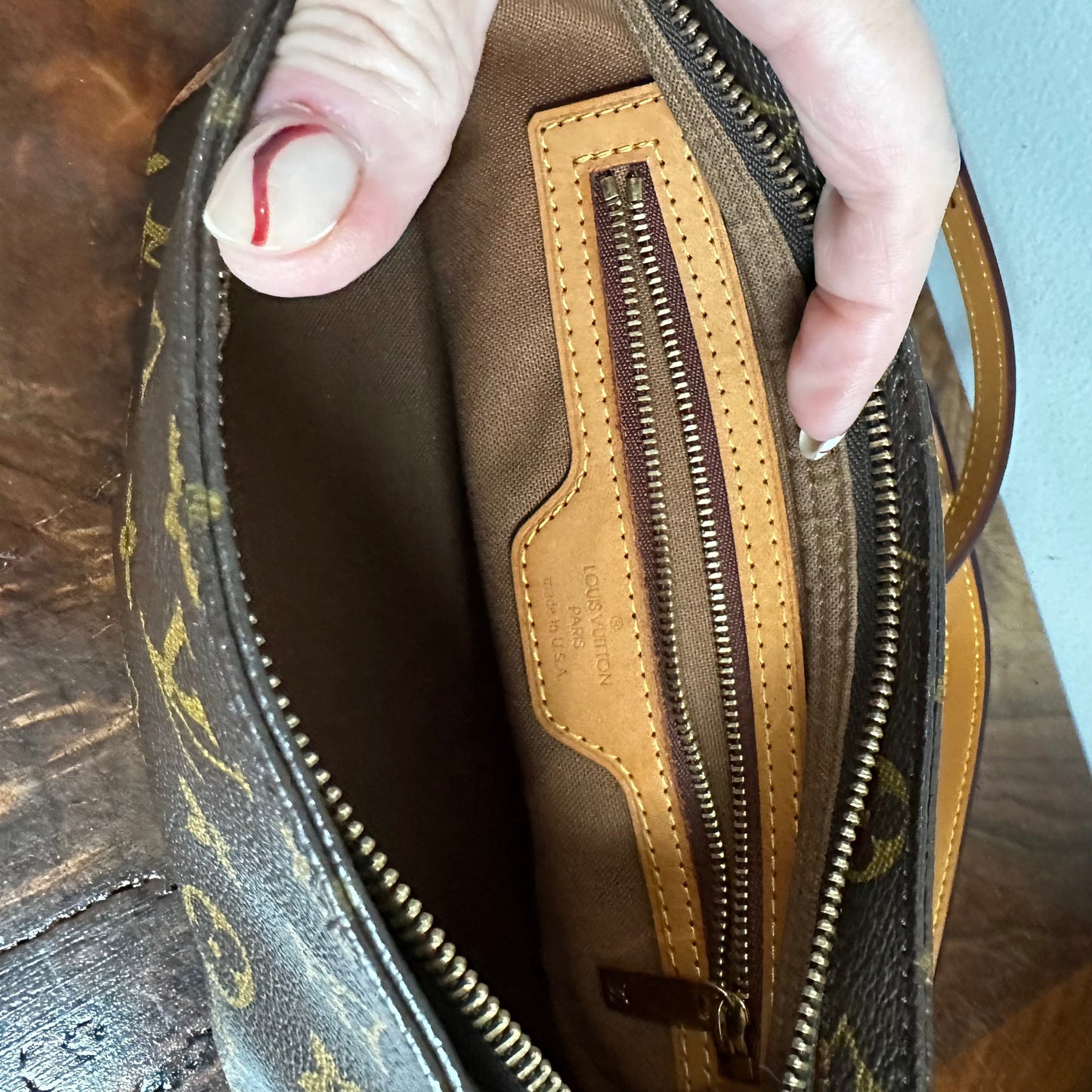 The Junco Crossbody -Orvis bags LV Monogram in Vachetta