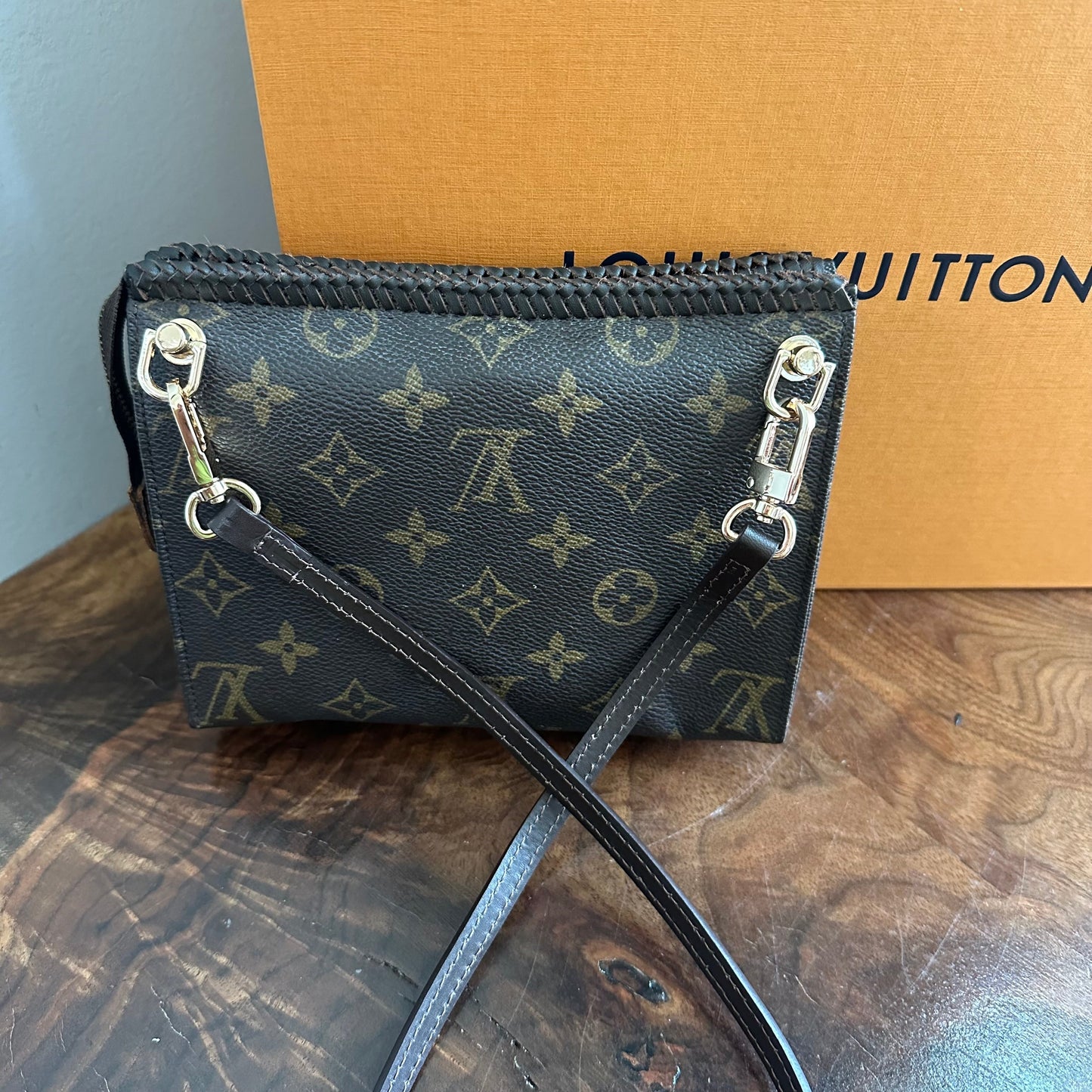 The Cygnet Crossbody -Orvis bags Monogram in Chocolate