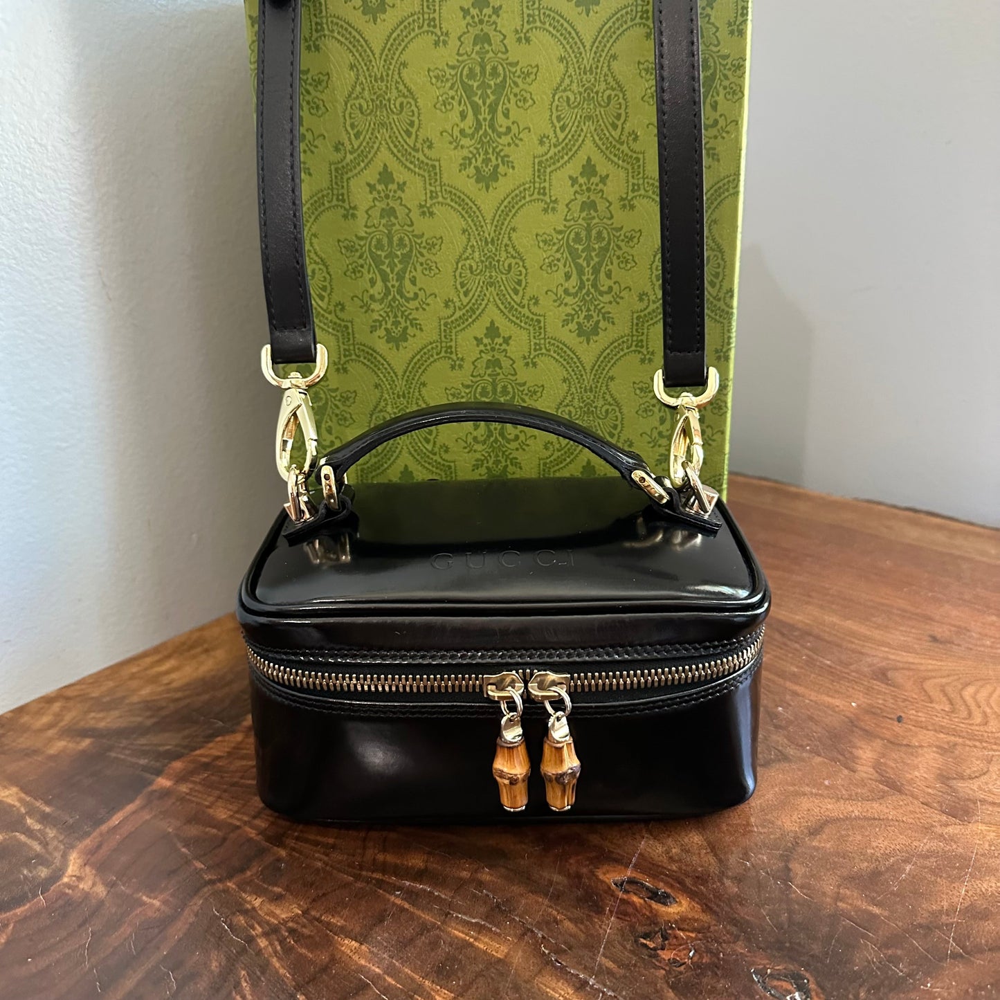 The Junco Crossbody/Clutch -Orvis bags Gucci Bamboo Cosmetic Bag in Black Leather