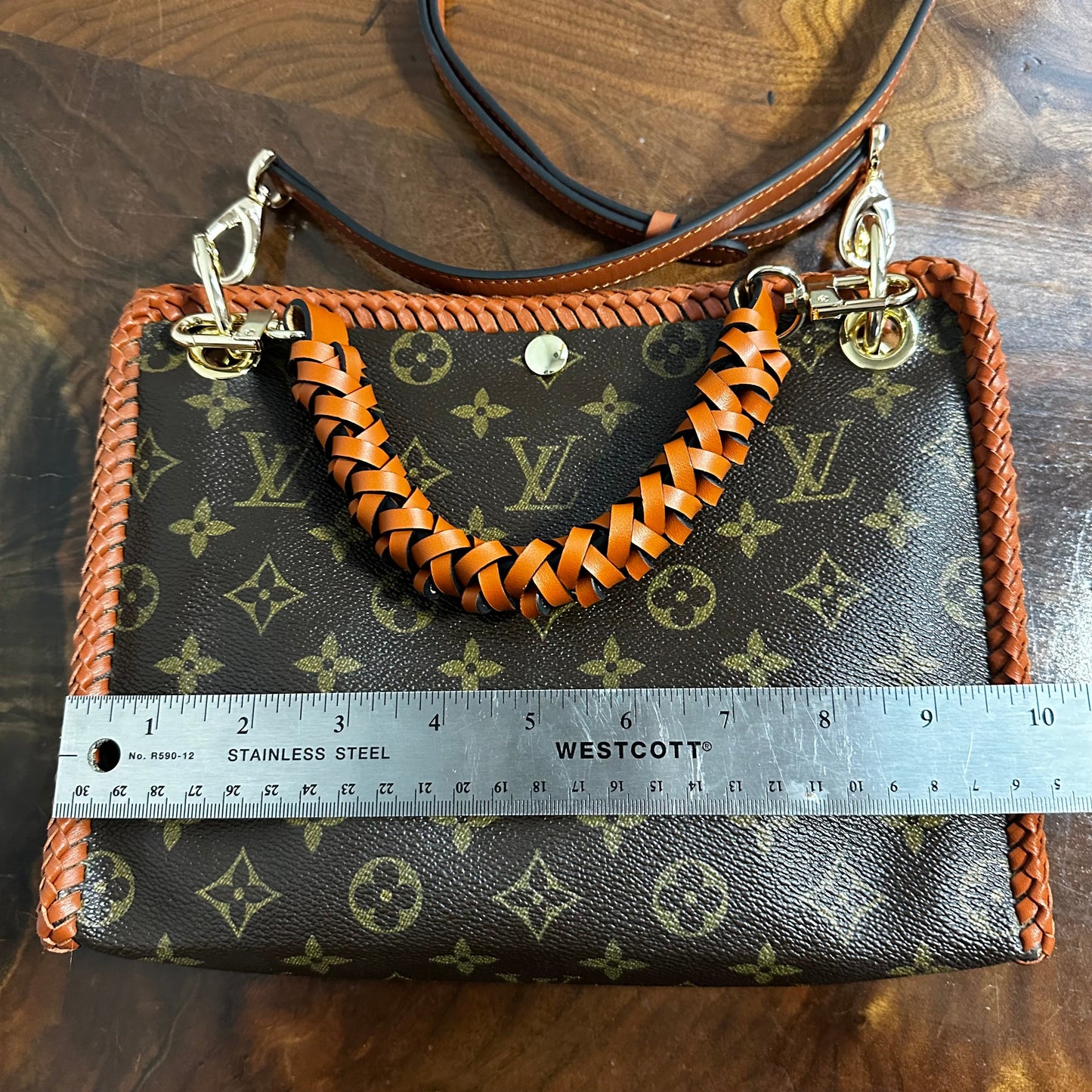 The Swan Crossbody -Orvis bags LV Monogram in Whiskey