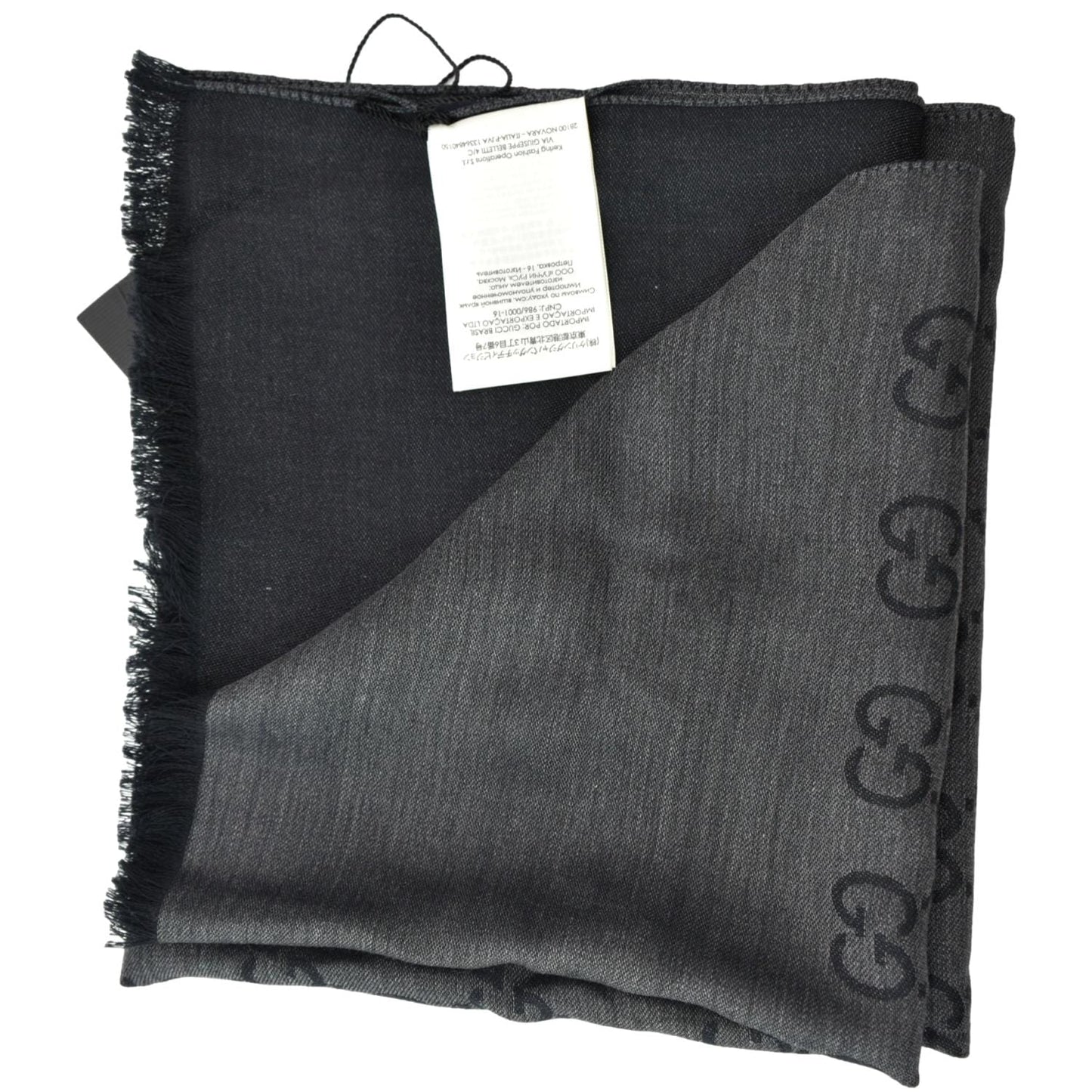 GUCCI GG Printed Scarf Black