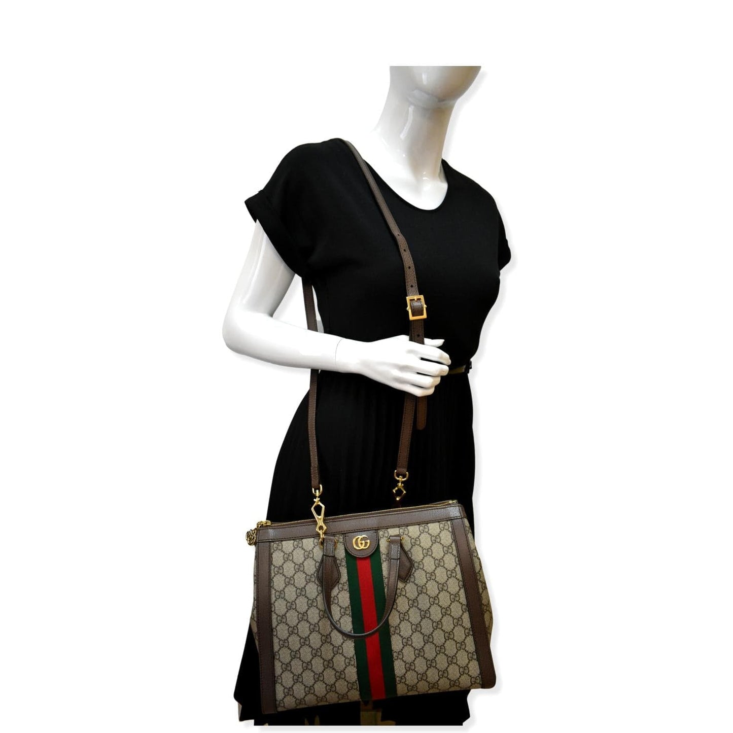 GUCCI Ophidia Medium GG Supreme Tote Shoulder Bag Beige 524537 - Hot Deals