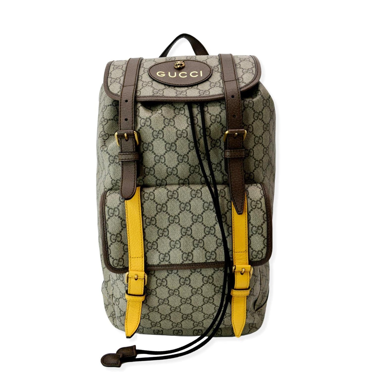 GUCCI Soft GG Supreme Canvas Backpack Bag Beige 473869