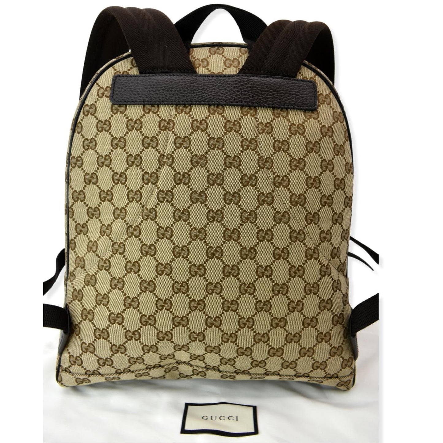 GUCCI GG Monogram Canvas Travel Backpack Bag Beige 449906