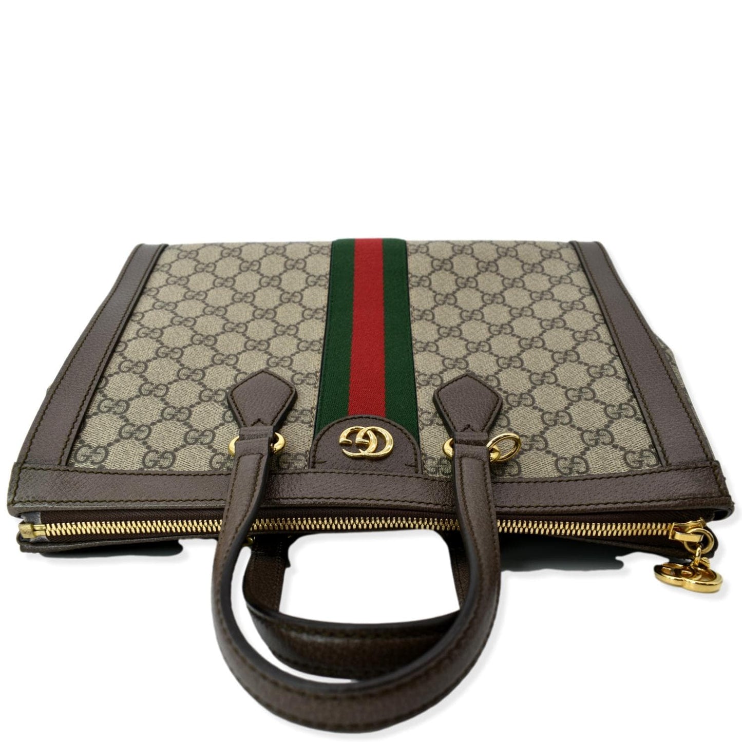 GUCCI Ophidia Medium GG Supreme Tote Shoulder Bag Beige 524537