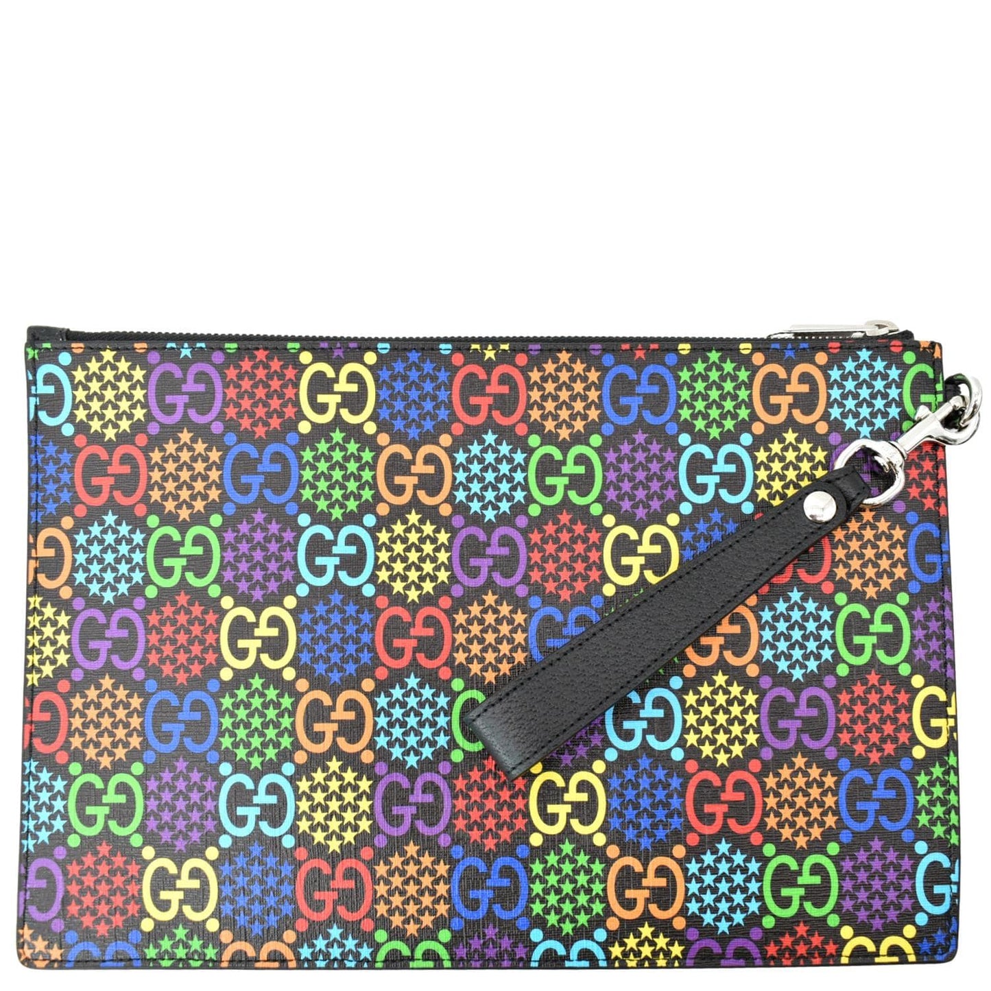 GUCCI GG Psychedelic Supreme Canvas Clutch Multicolor 601087