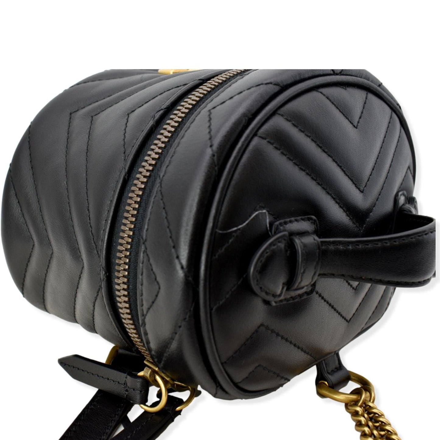 GUCCI GG Marmont Mini Leather Backpack Bag Black 598594