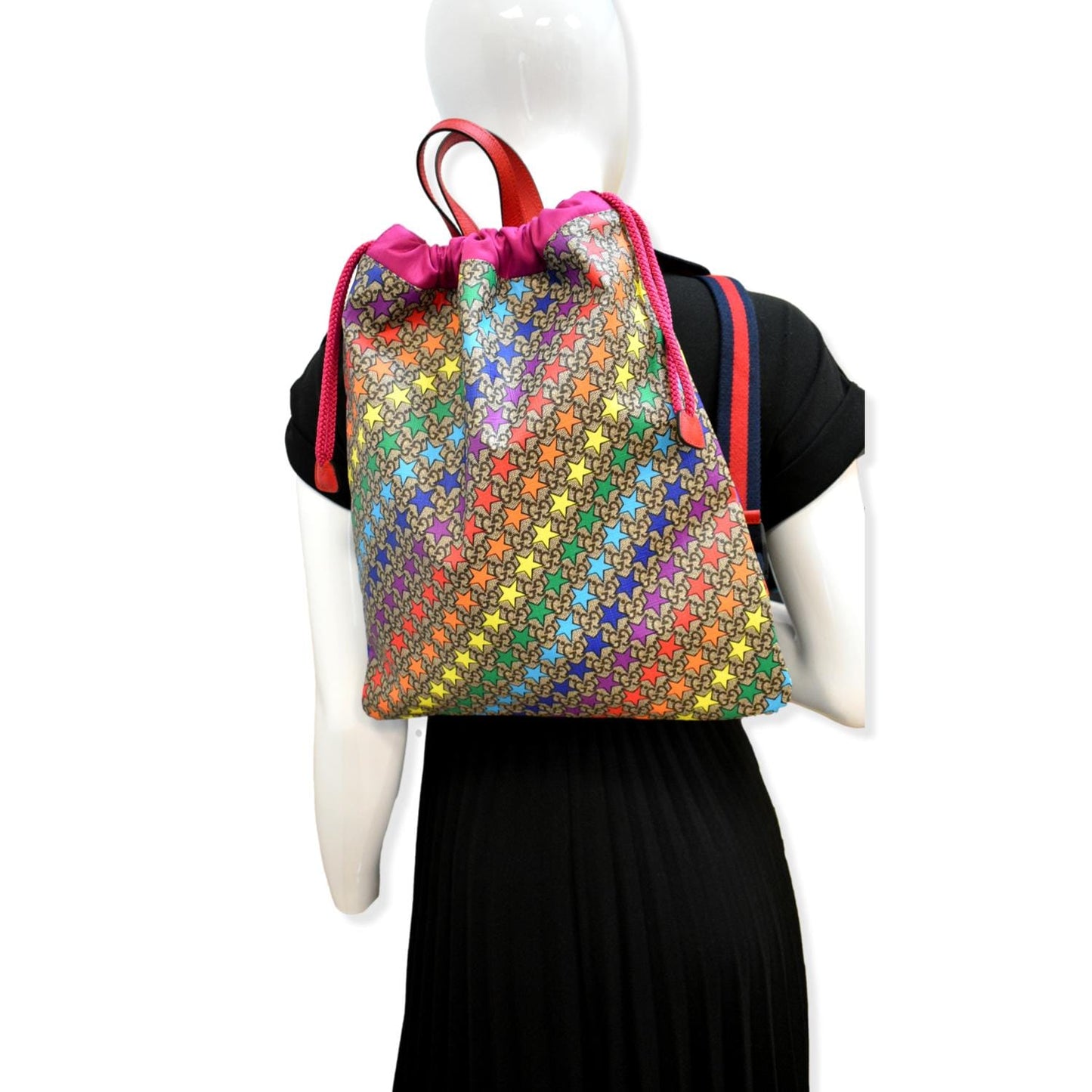 GUCCI Children's Star Print GG Supreme Monogram Backpack Multicolor 550775